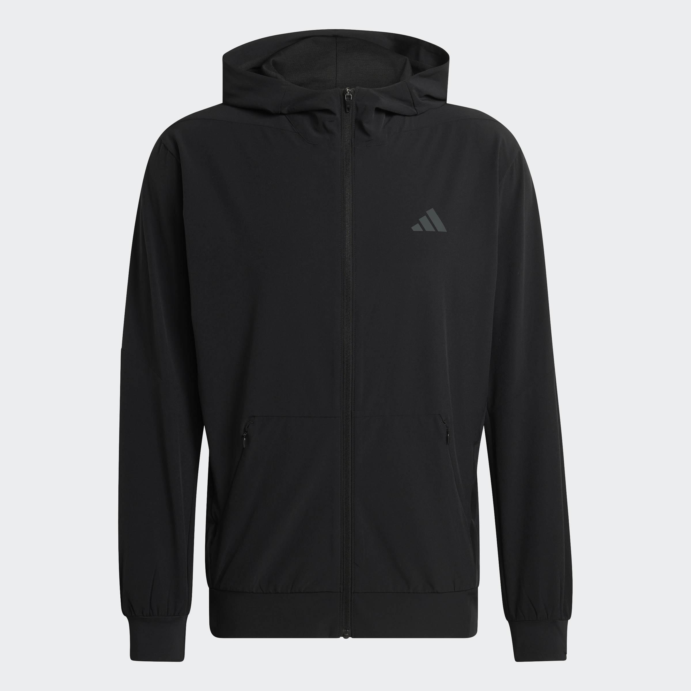 D4T Workout Full-Zip Hoodie, Black, A701_ONE, large image number 0