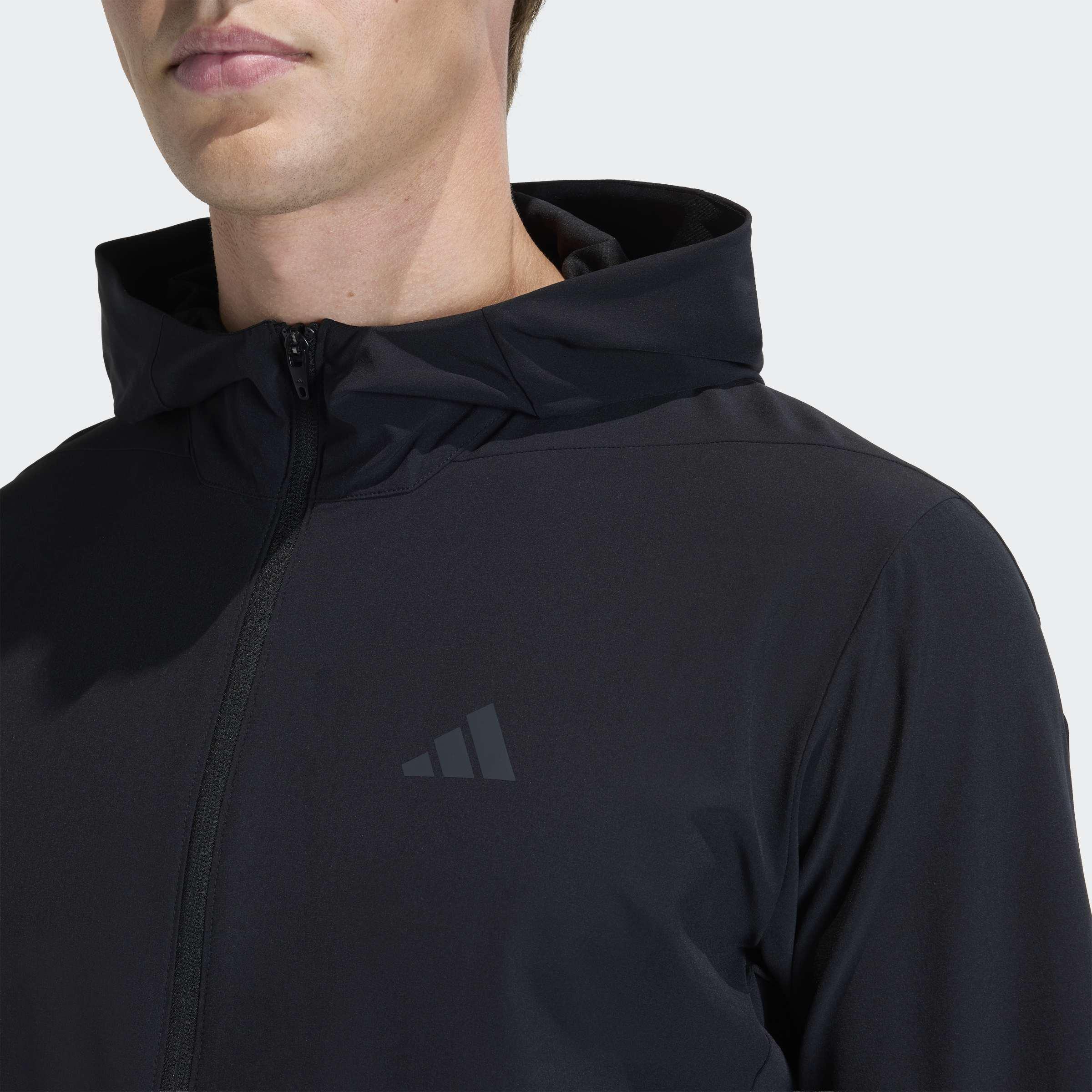 D4T Workout Full-Zip Hoodie, Black, A701_ONE, large image number 2