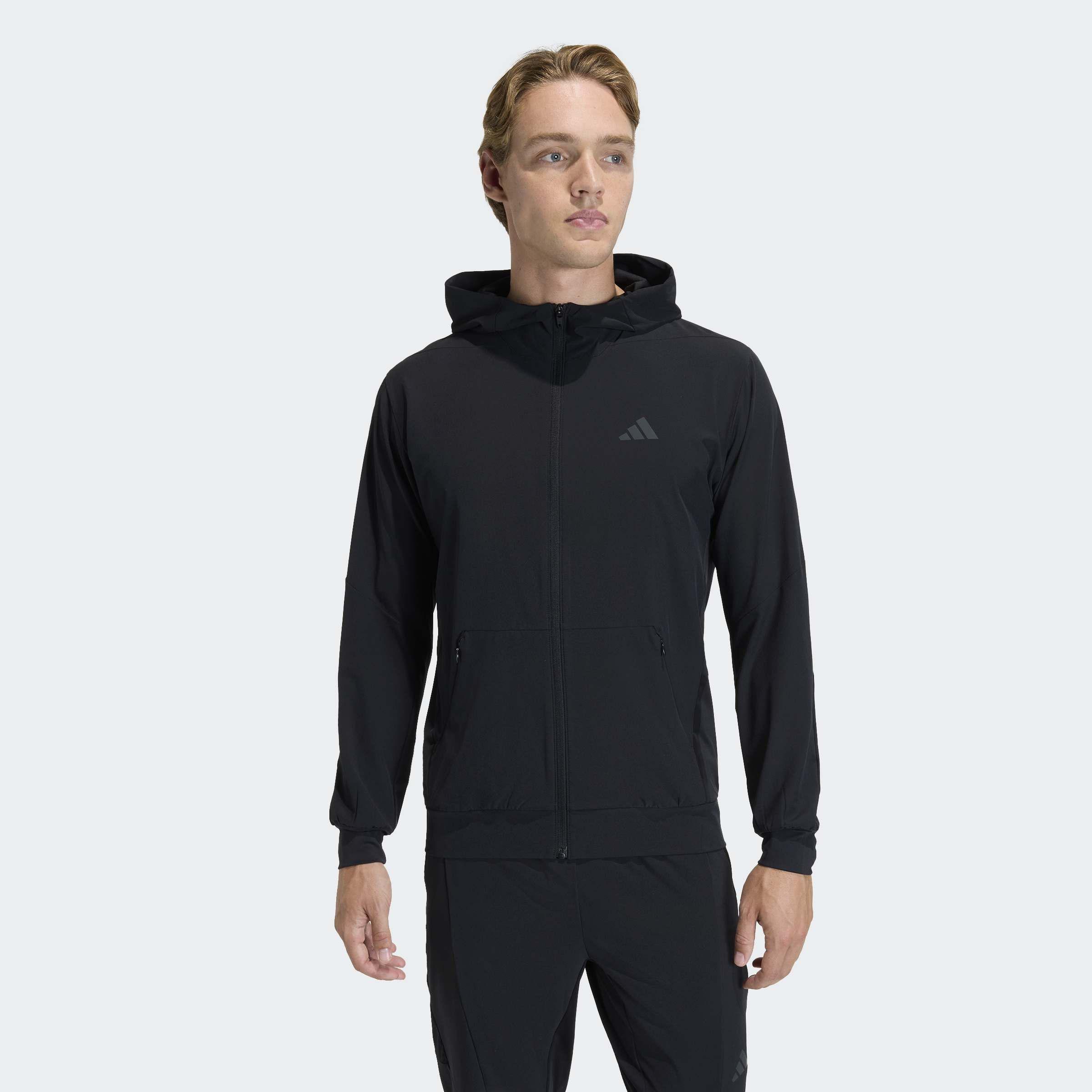 D4T Workout Full-Zip Hoodie, Black, A701_ONE, large image number 4