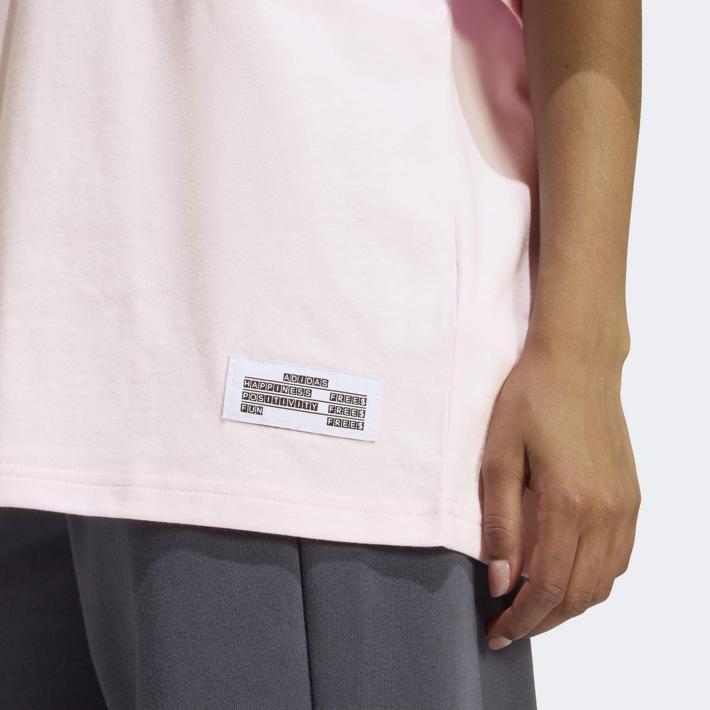Mini Embroidery Oversized Graphic T-Shirt, Pink, A701_ONE, large image number 2