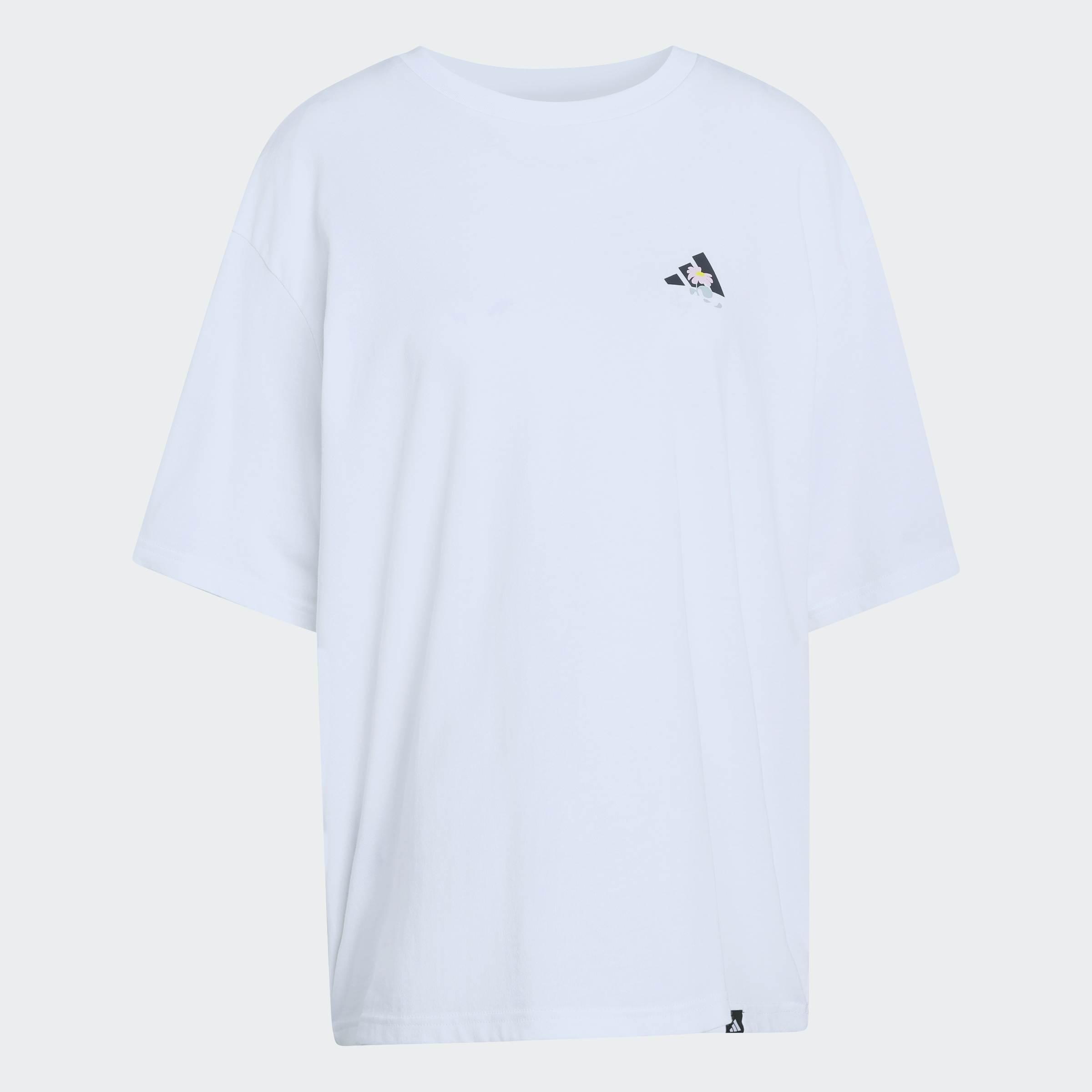 Soft Side Oversized Graphic T-Shirt, White