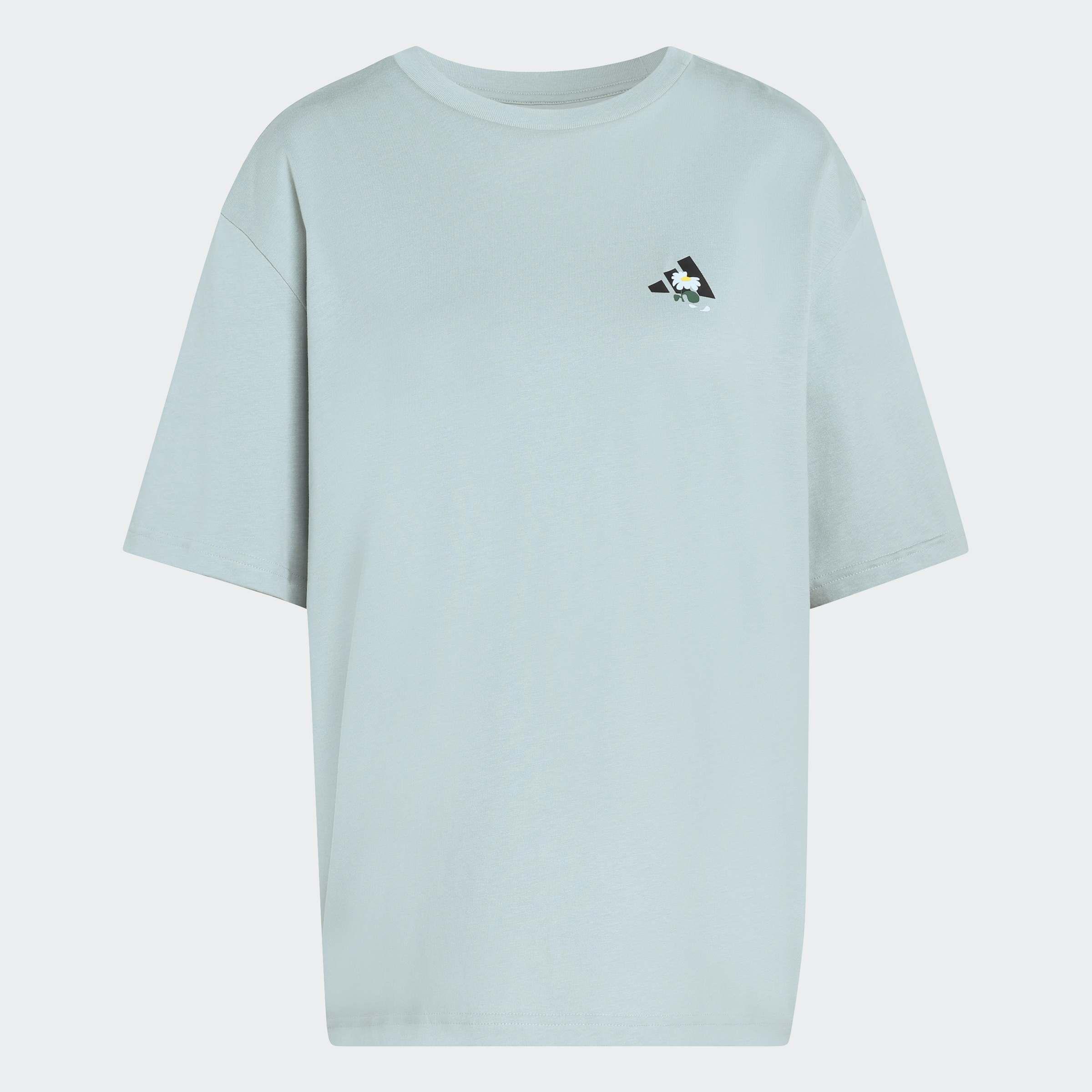 Soft Side Oversized Graphic T-Shirt, Green