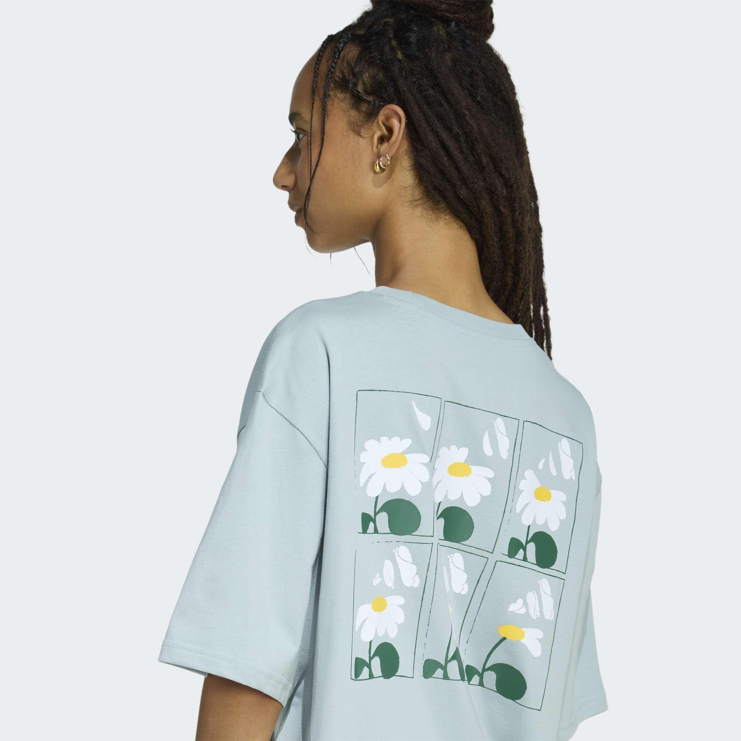 Soft Side Oversized Graphic T-Shirt, Green, A701_ONE, large image number 3