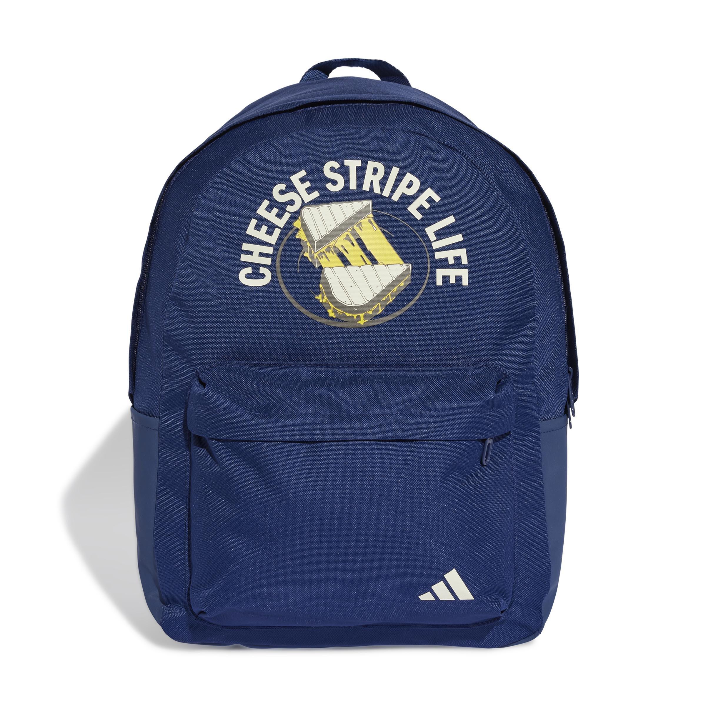Unisex adidas Classic Grilled Cheese Graphic Backpack, Blue, A701_ONE, large image number 2