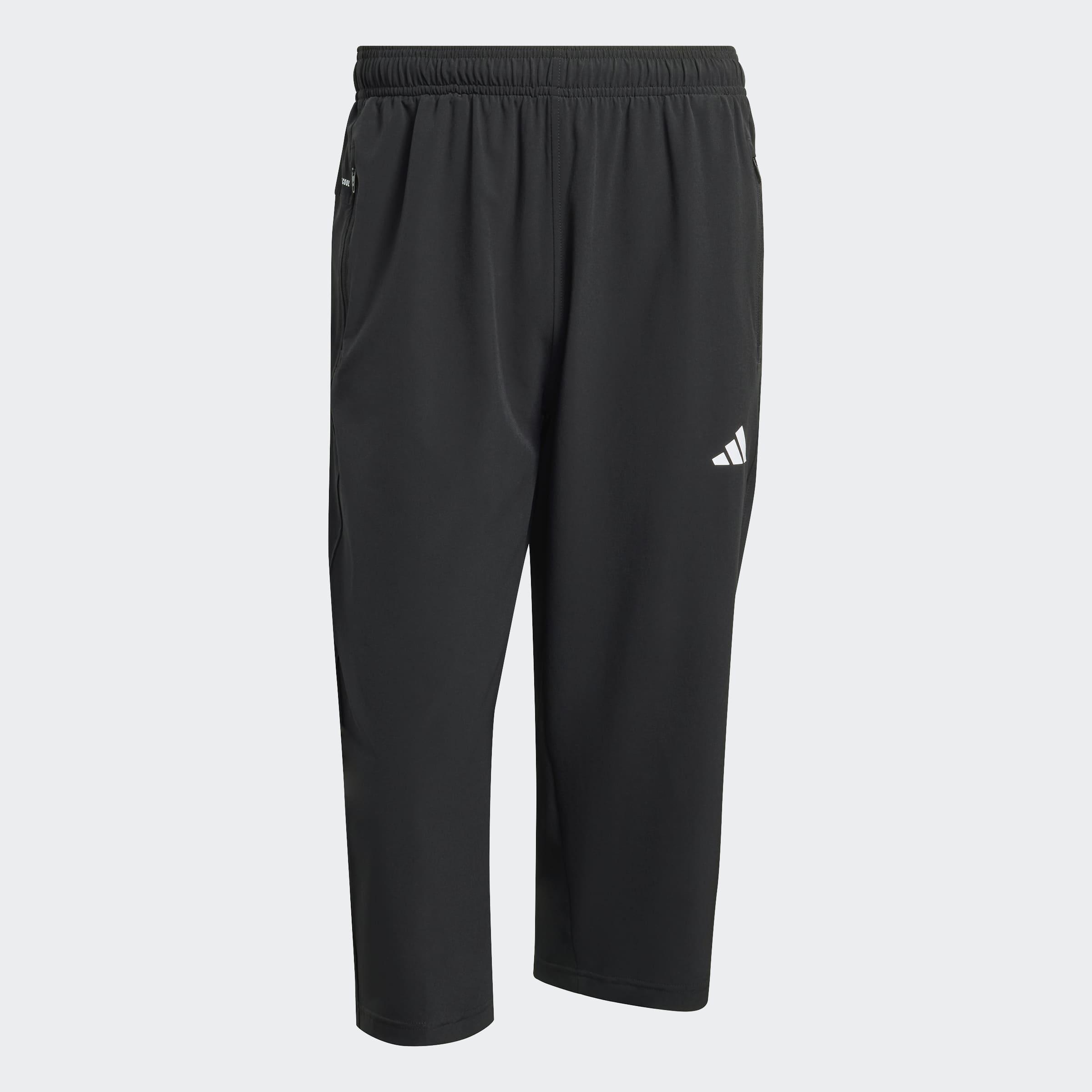 Workout Essentials Flex Woven 3/4 Pant, Black
