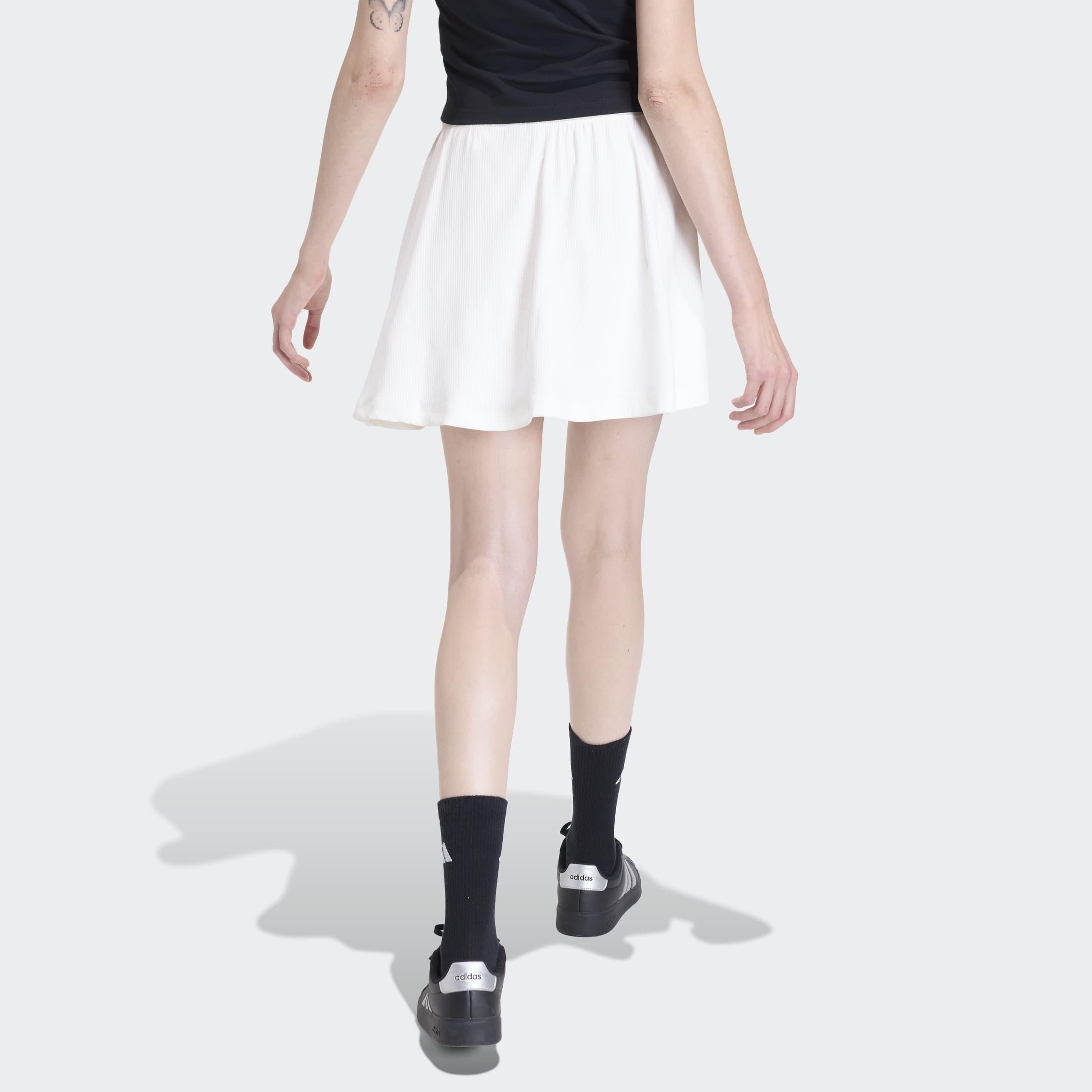 ALL SZN Rib Skirt, White