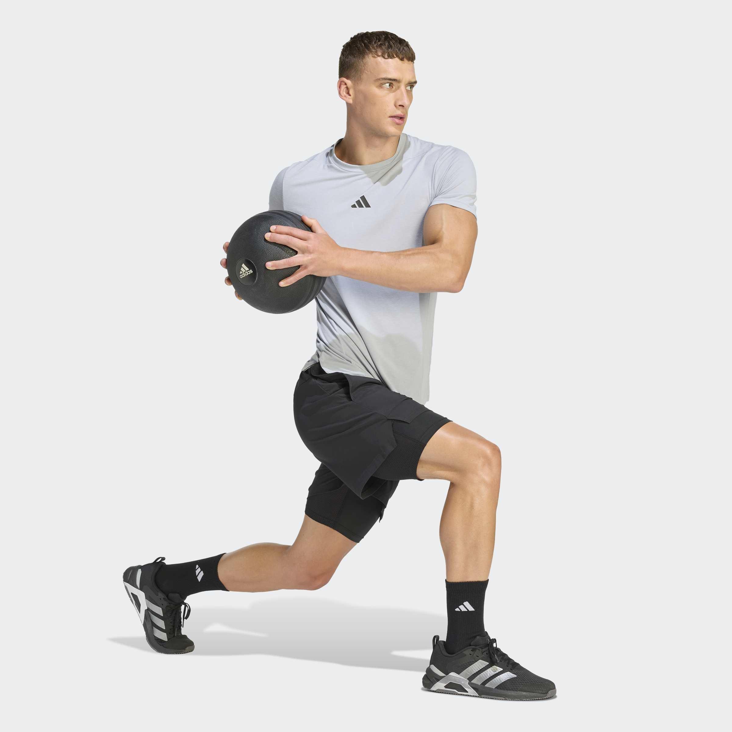 Designed for Training Workout T-Shirt, Grey, A701_ONE, large image number 4