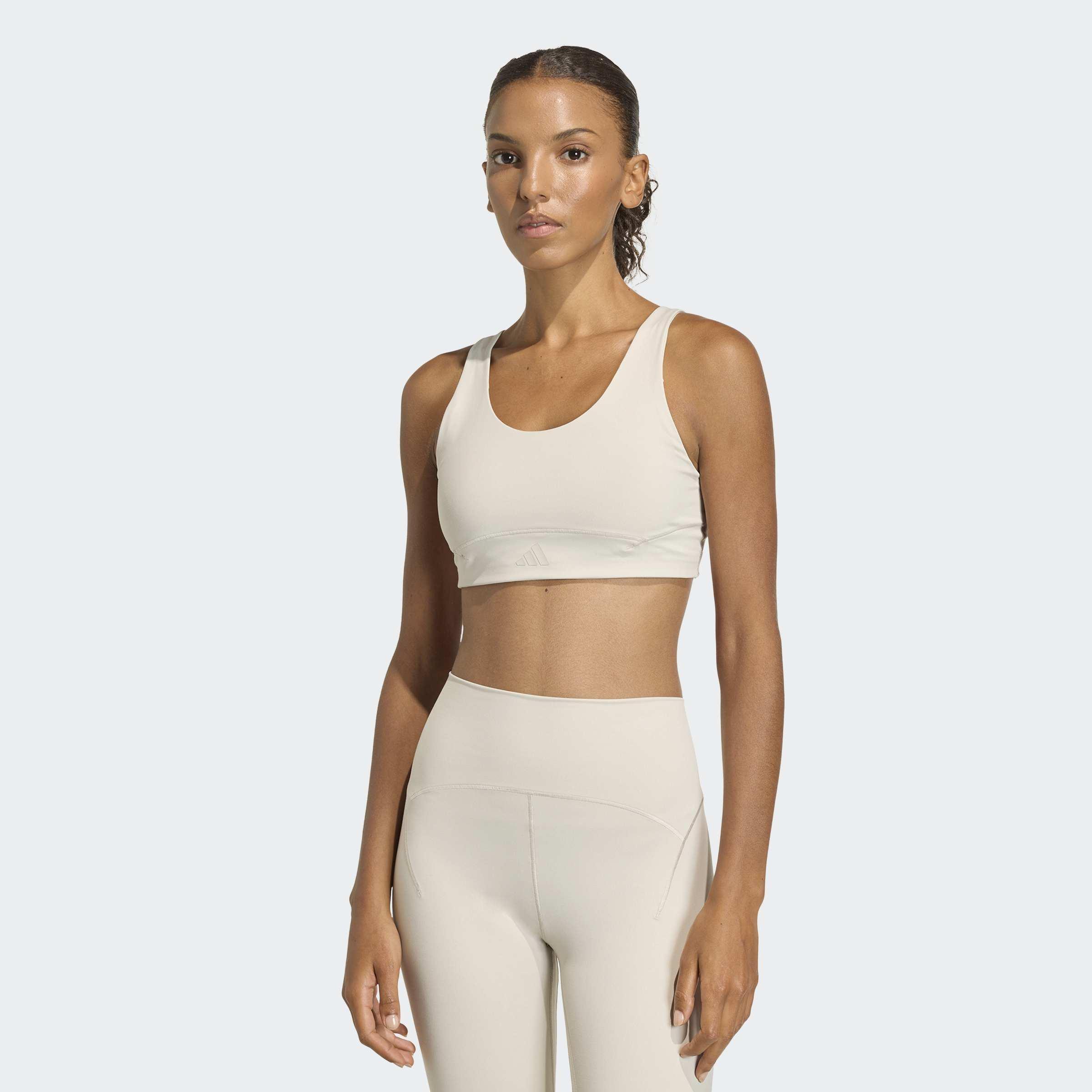 Adidas All Me Luxe Medium Support Bra, Grey, A701_ONE, large image number 7