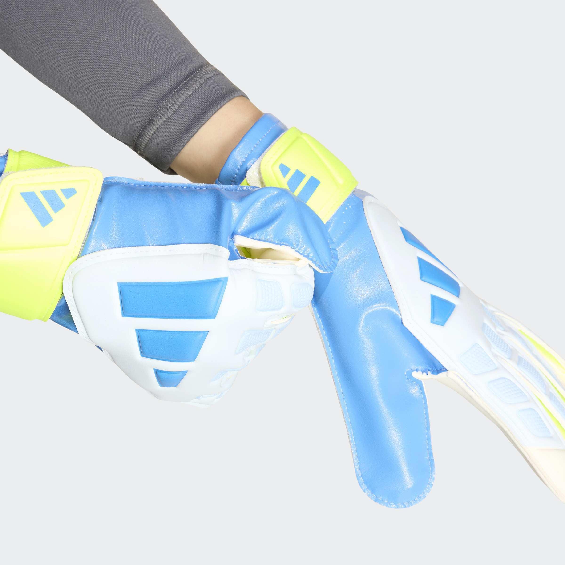 Kids Unisex Predator Goalkeeper Glove Training, Blue, A701_ONE, large image number 3