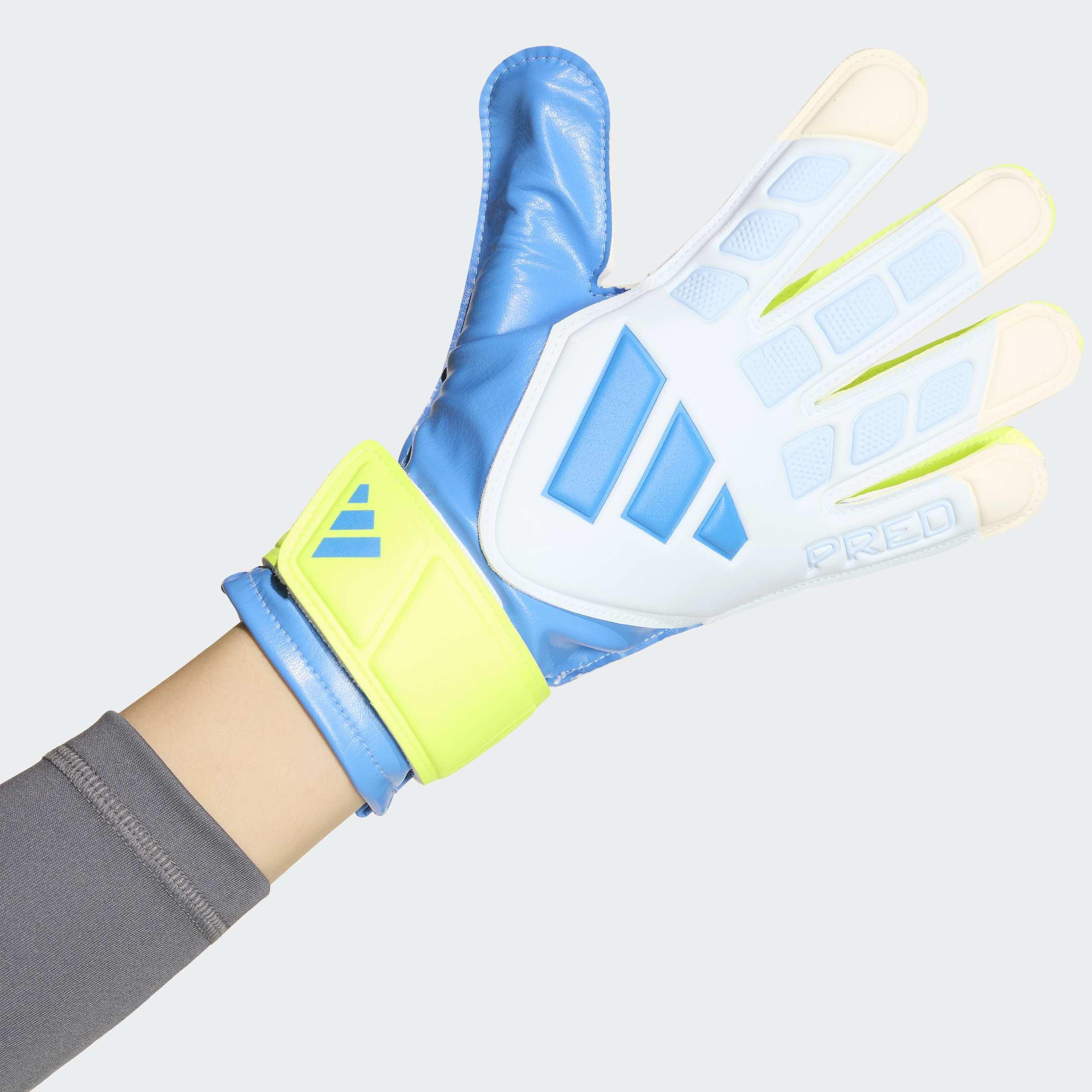 Kids Unisex Predator Goalkeeper Glove Training, Blue, A701_ONE, large image number 6