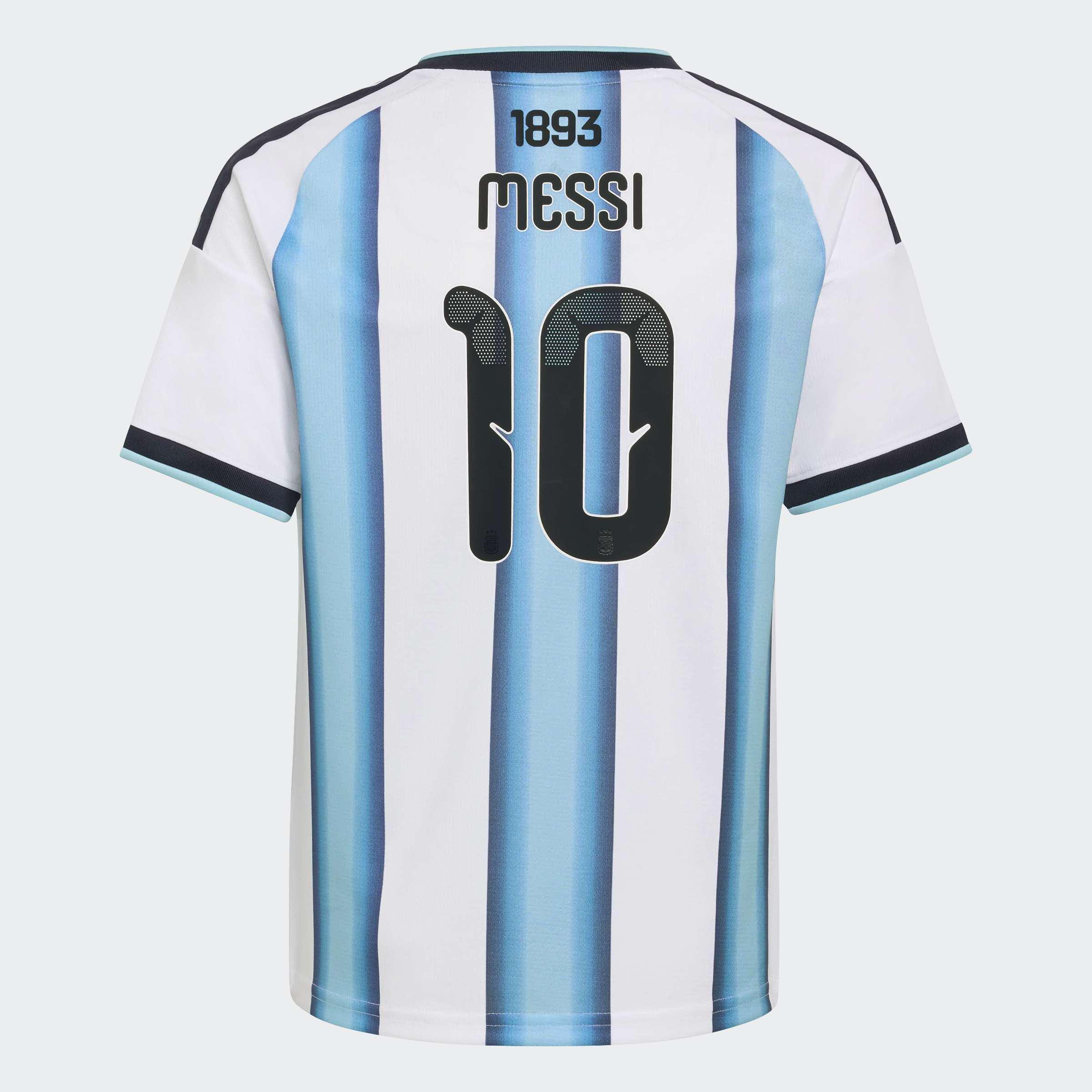 Kids Unisex Argentina 26 Home Messi Kids Jersey, White, A701_ONE, large image number 1