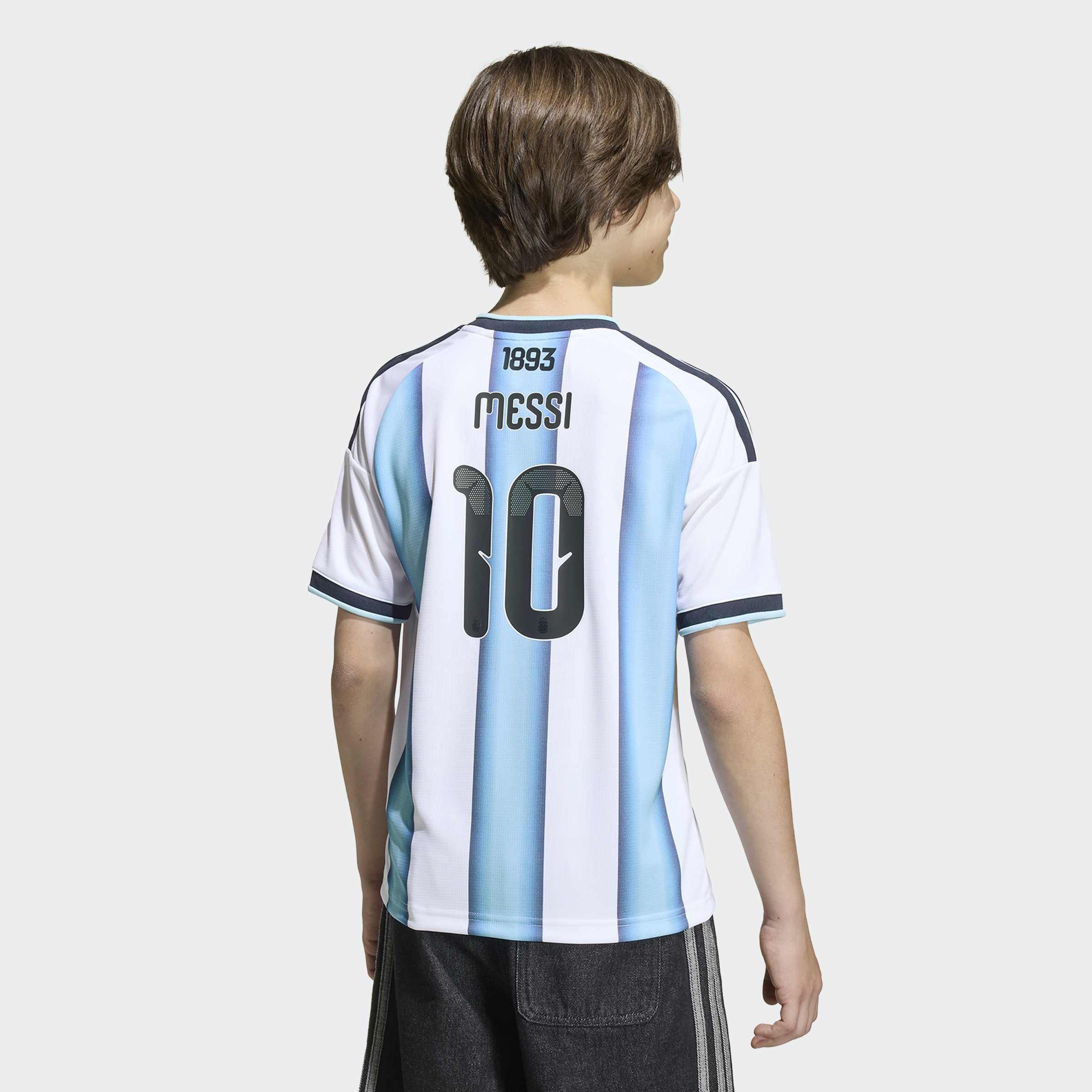 Kids Unisex Argentina 26 Home Messi Kids Jersey, White, A701_ONE, large image number 3