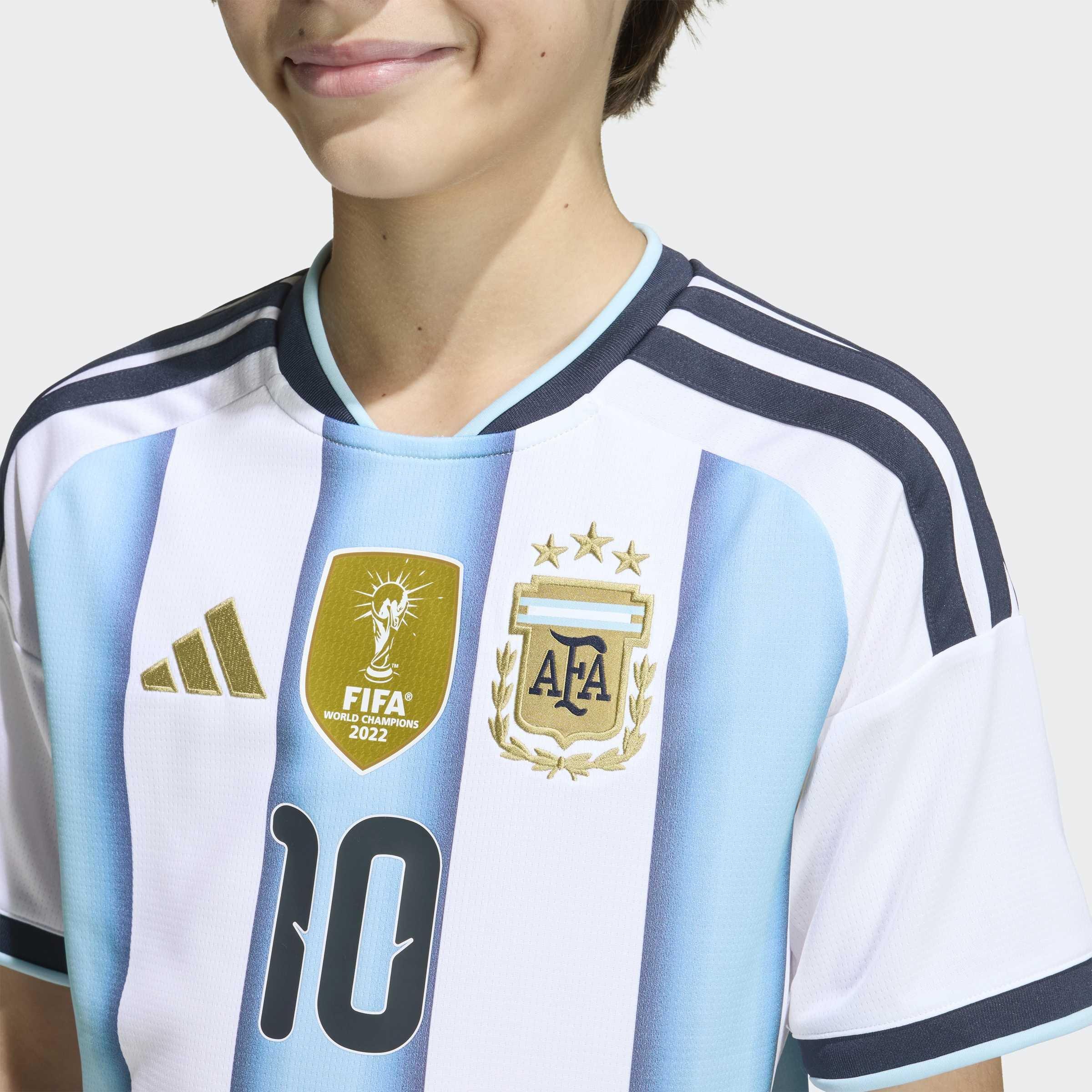 Kids Unisex Argentina 26 Home Messi Kids Jersey, White, A701_ONE, large image number 5