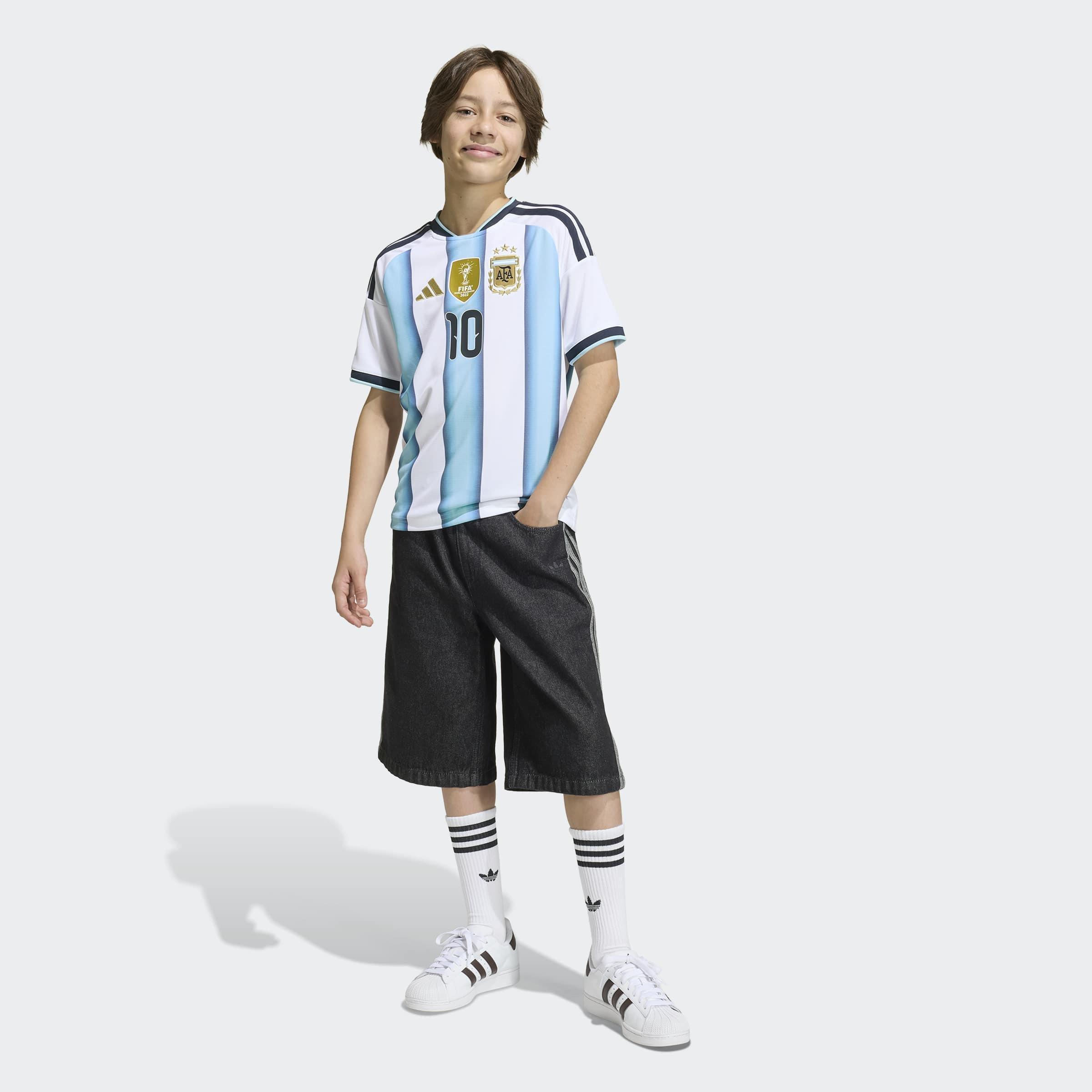 Kids Unisex Argentina 26 Home Messi Kids Jersey, White, A701_ONE, large image number 7