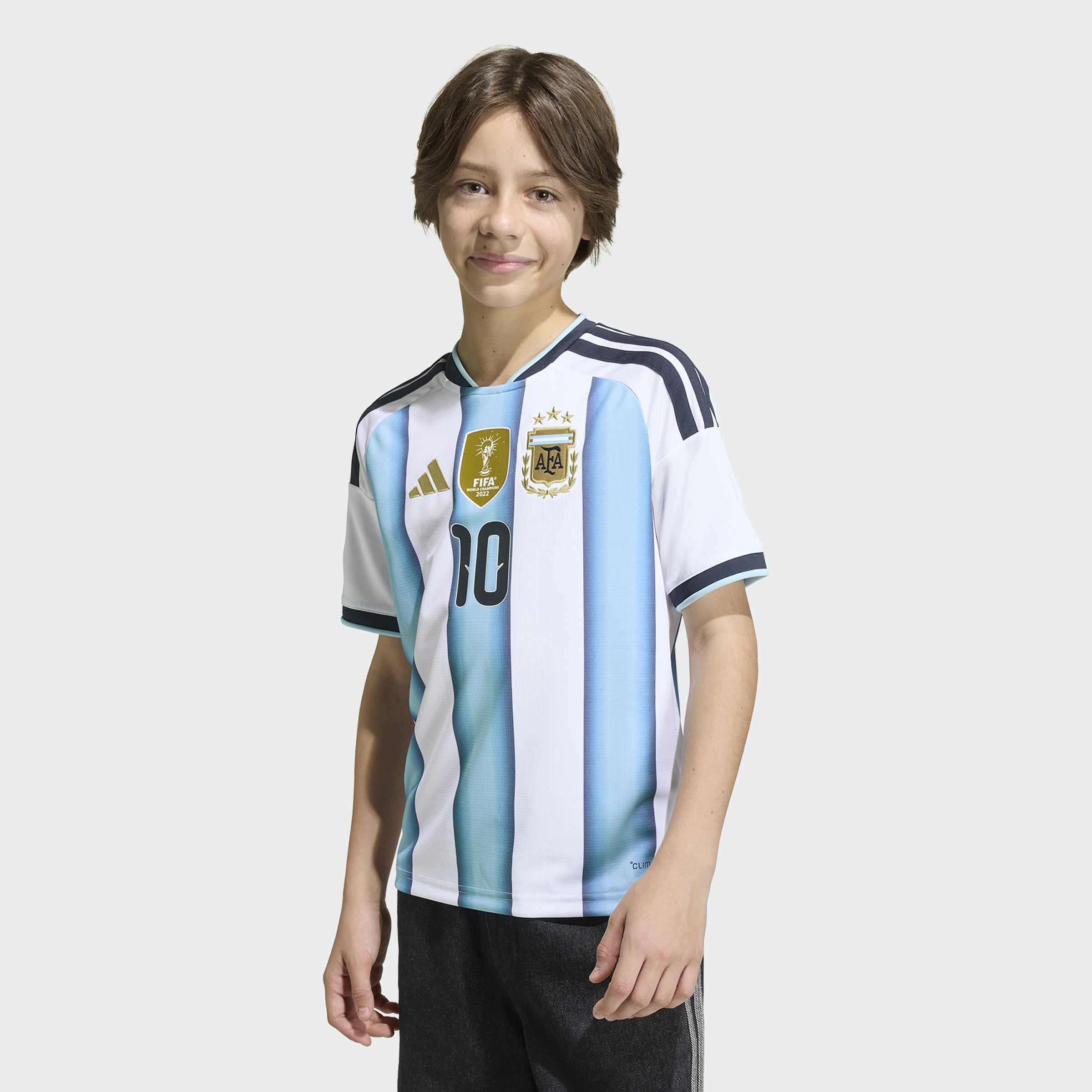 Kids Unisex Argentina 26 Home Messi Kids Jersey, White, A701_ONE, large image number 8