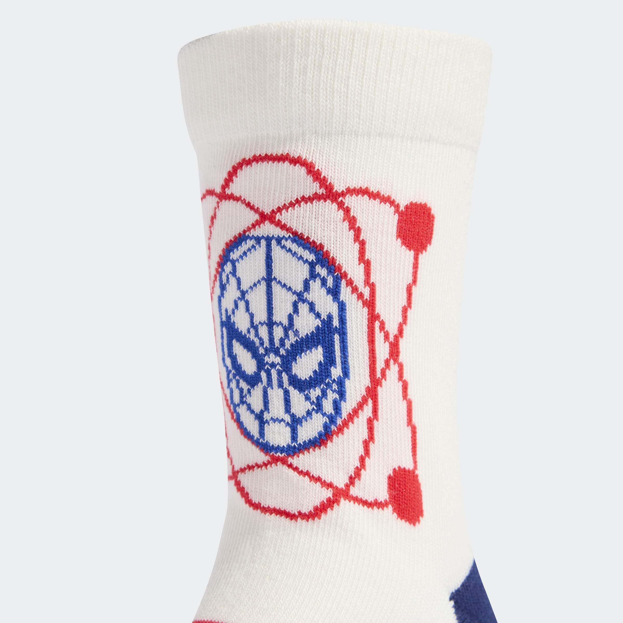 Kids Unisex Adidas Marvel Spider-Man Socks, Red, A701_ONE, medium