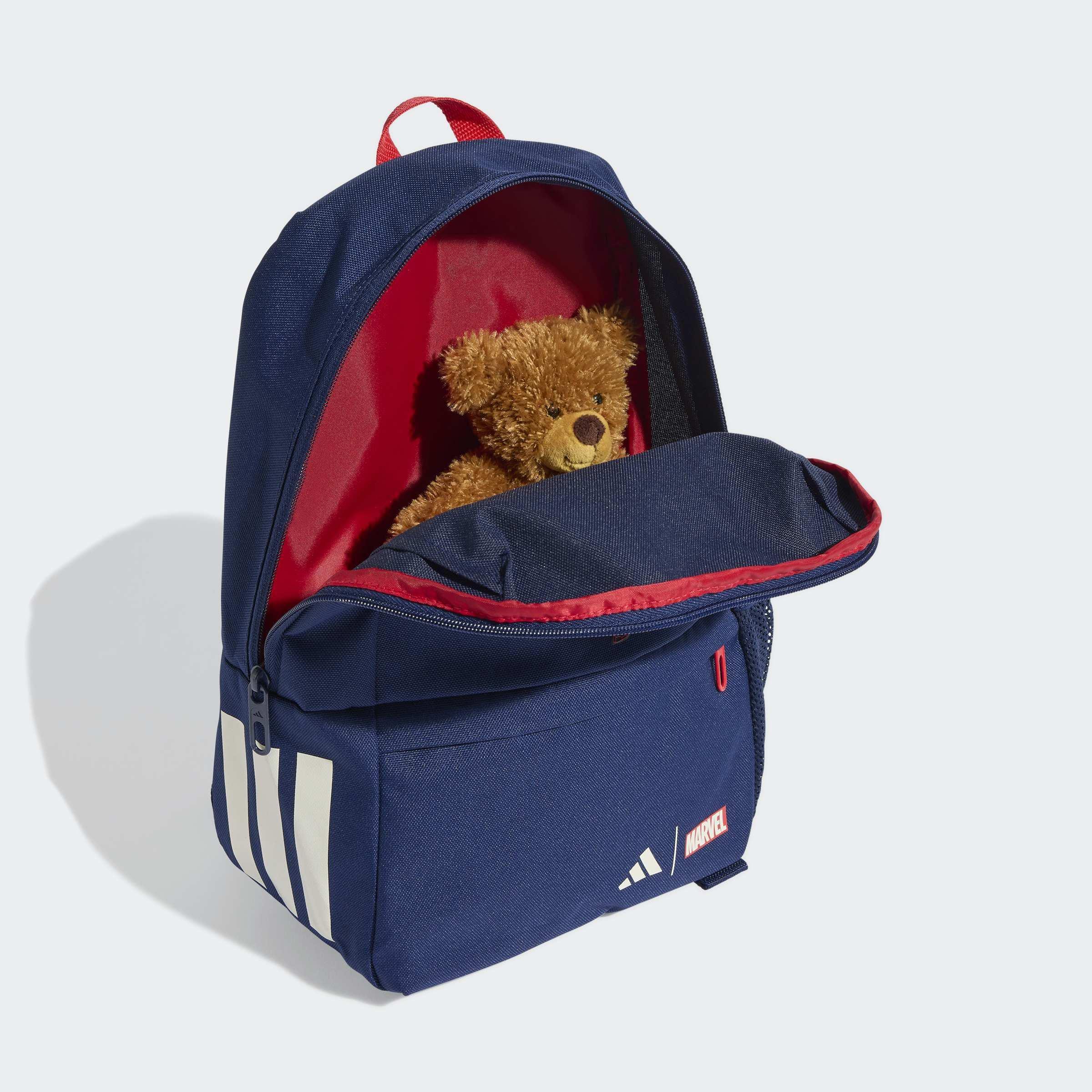 Kids Unisex Adidas Marvel Spider-Man Backpack, Blue, A701_ONE, medium
