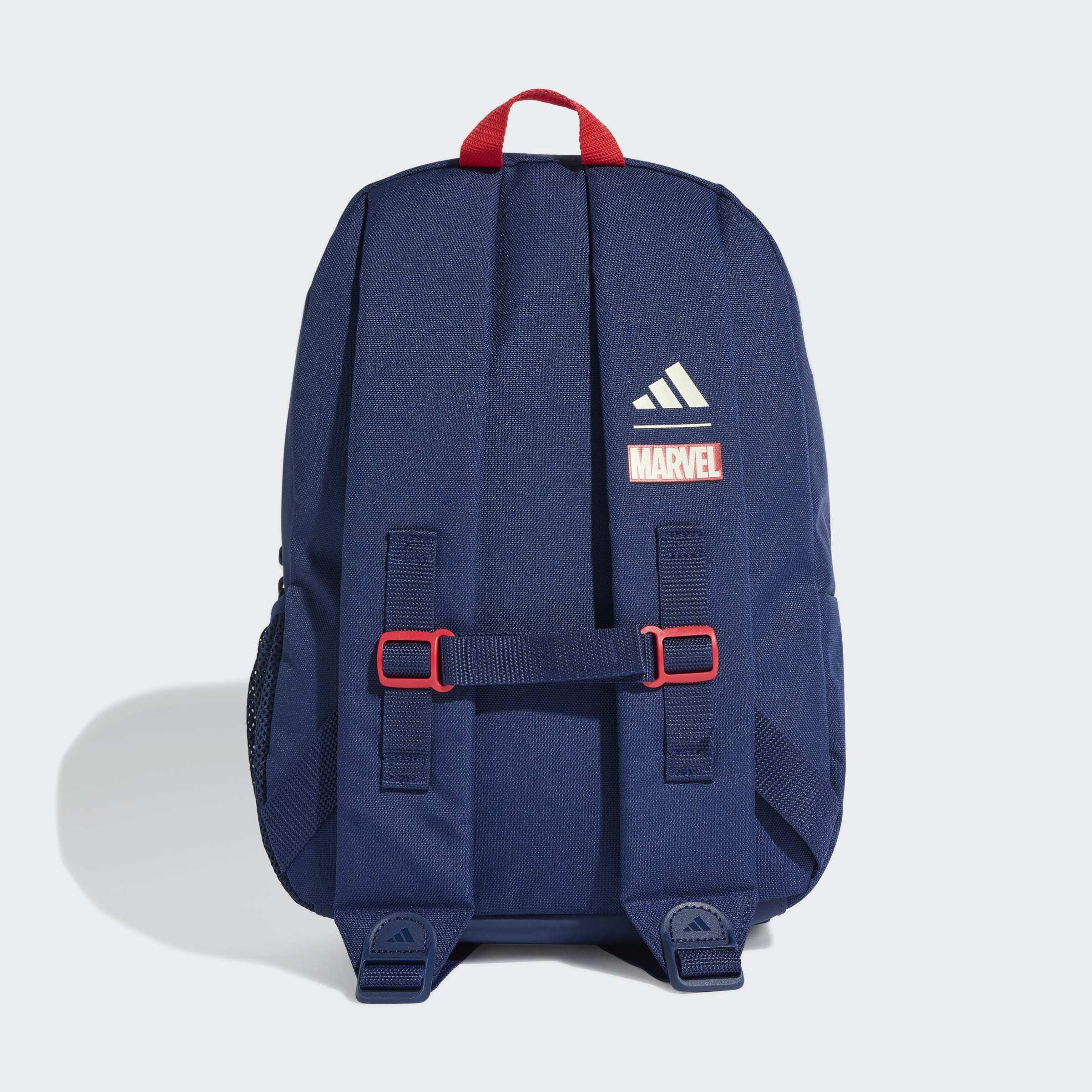 Kids Unisex Adidas Marvel Spider-Man Backpack, Blue, A701_ONE, large image number 3