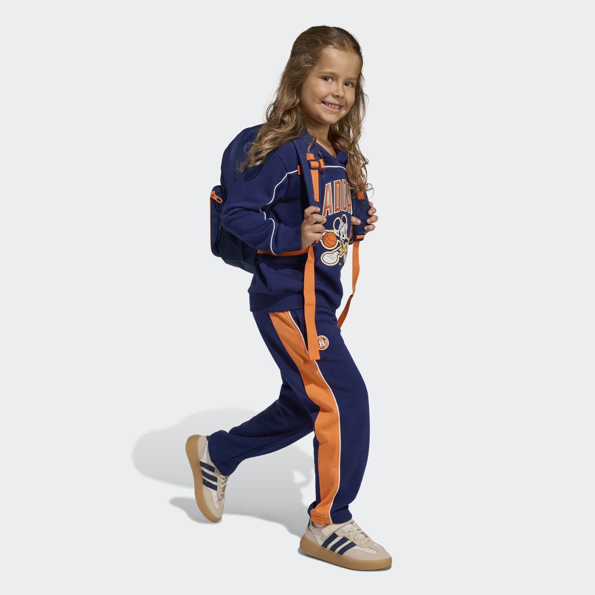 Kids Unisex Adidas Disney Mickey Mouse Backpack, Blue, A701_ONE, large image number 6