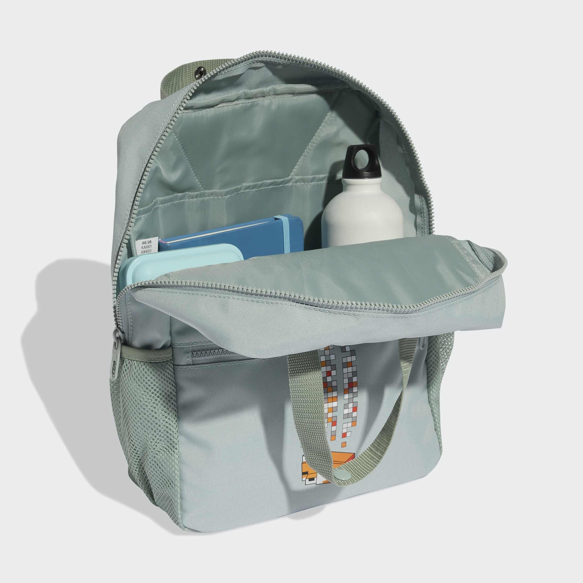 Kids Unisex Adidas Minecraft Kids Backpack, Green, A701_ONE, medium