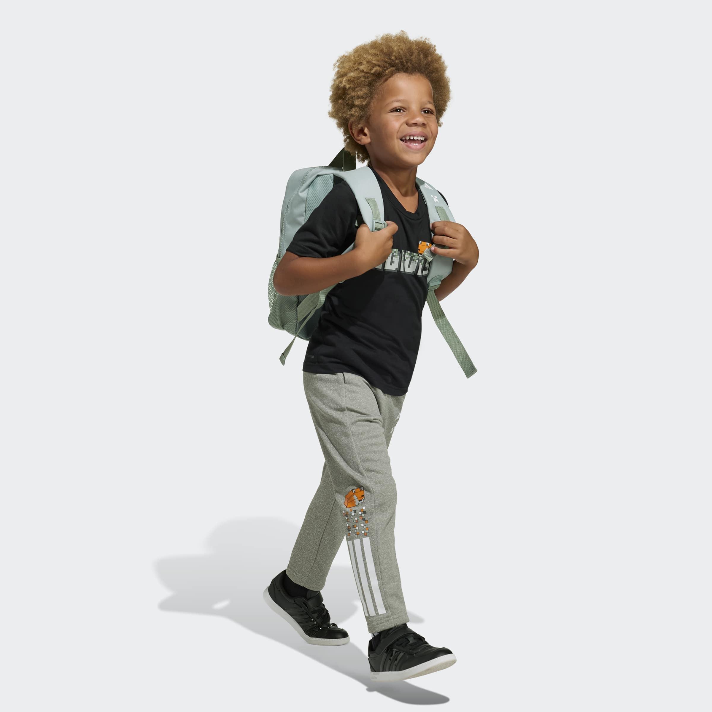 Kids Unisex Adidas Minecraft Kids Backpack, Green, A701_ONE, large image number 6