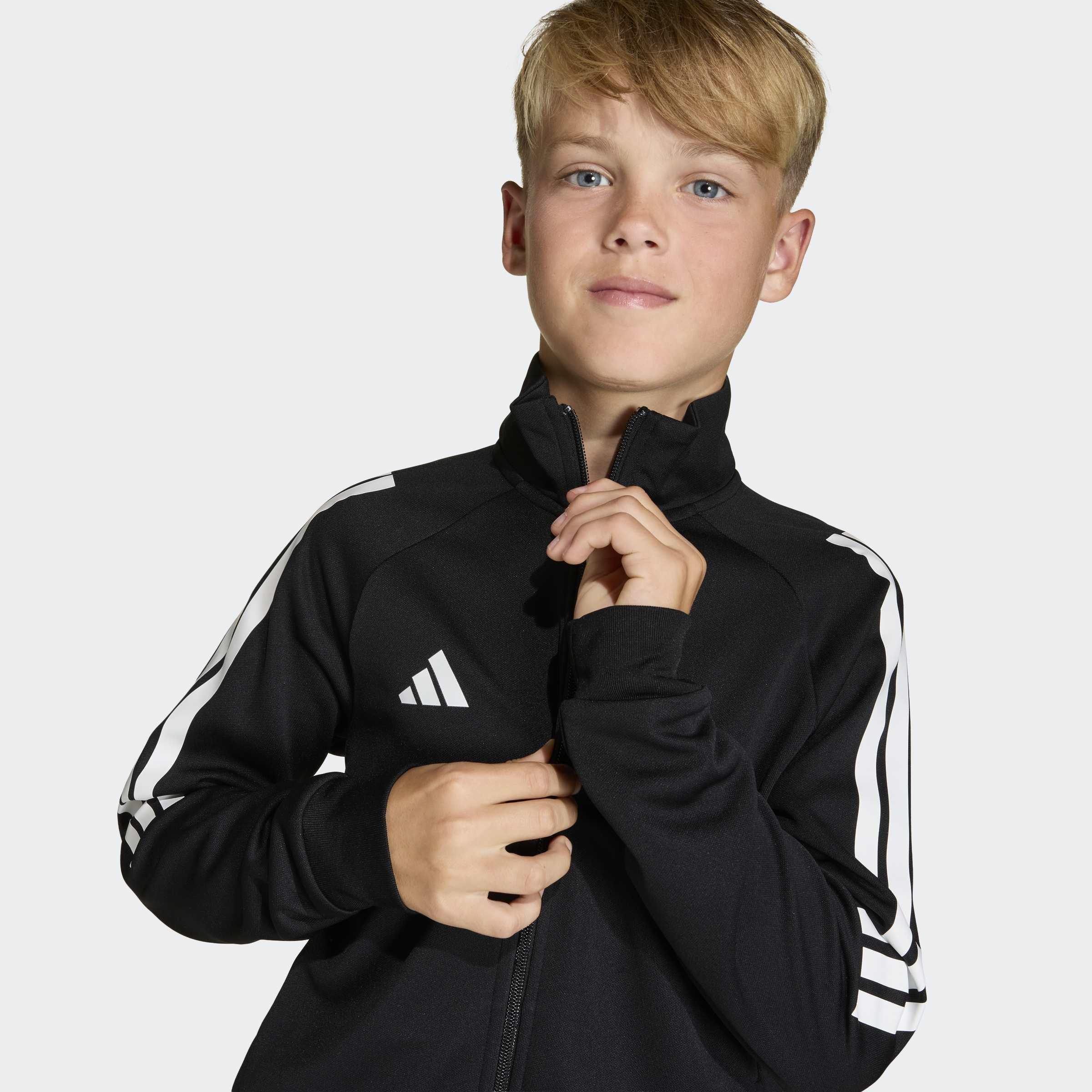 Kids Adidas Sereno Tracksuit, Black, A701_ONE, large image number 1