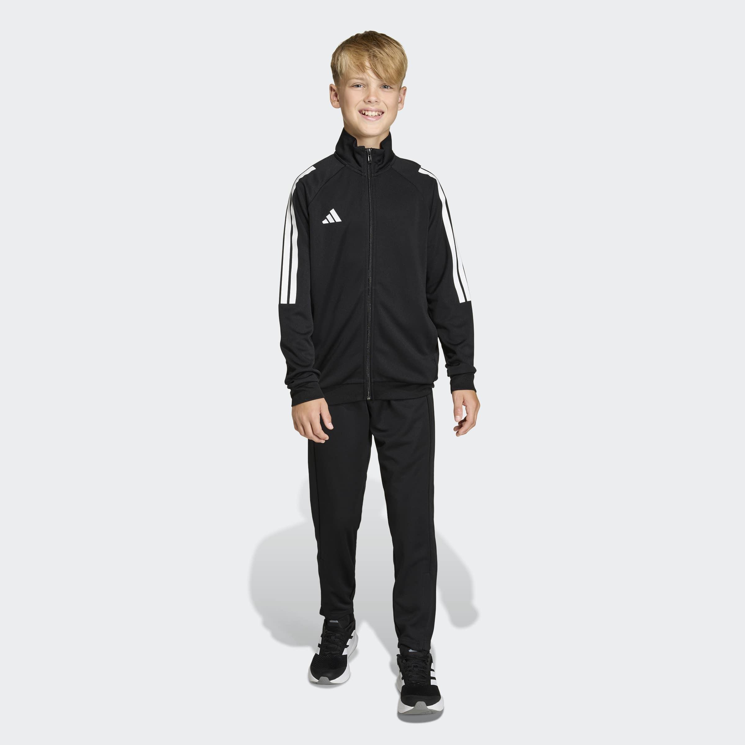 Kids Adidas Sereno Tracksuit, Black, A701_ONE, large image number 6
