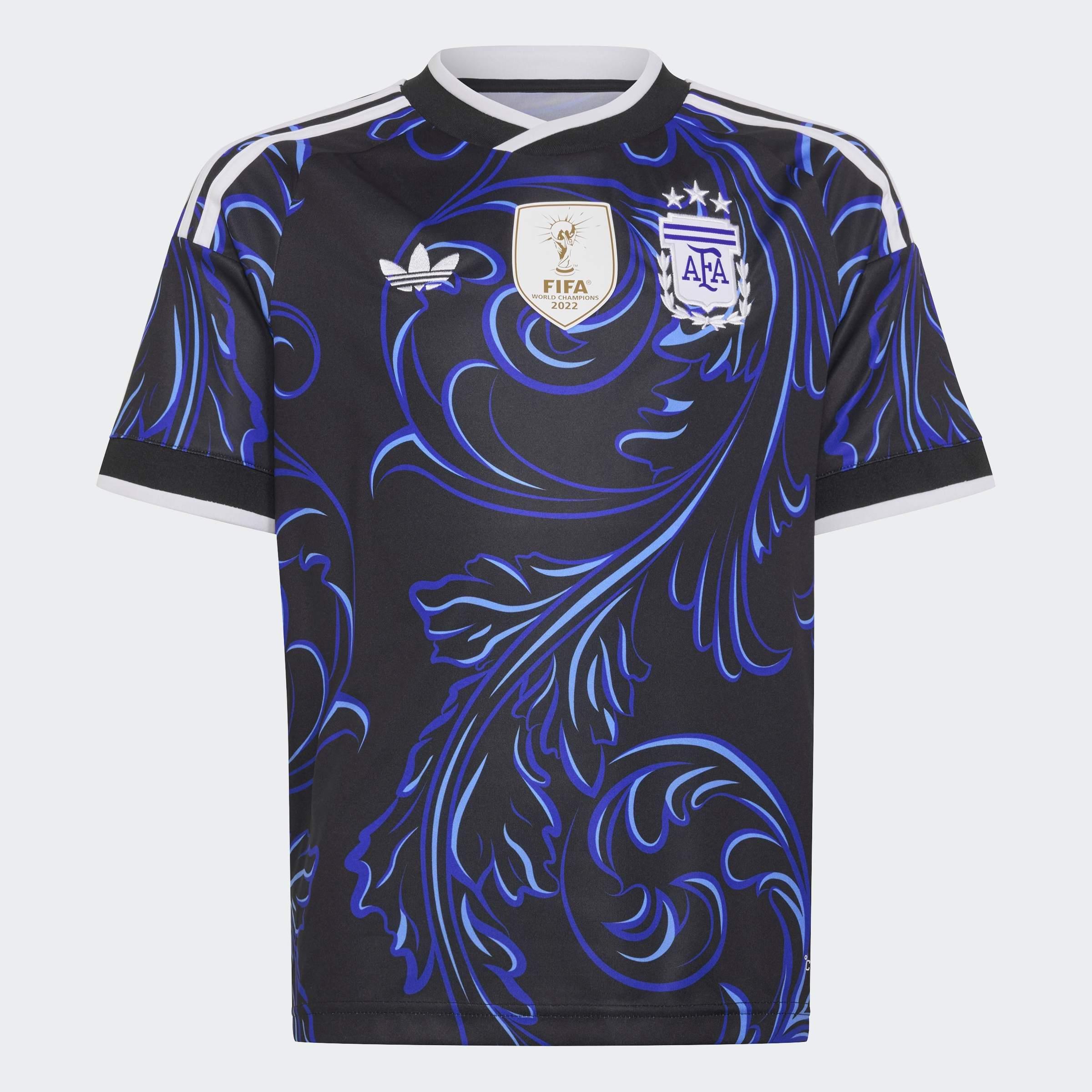 Kids Unisex Argentina 26 Away Kids Jersey, Black