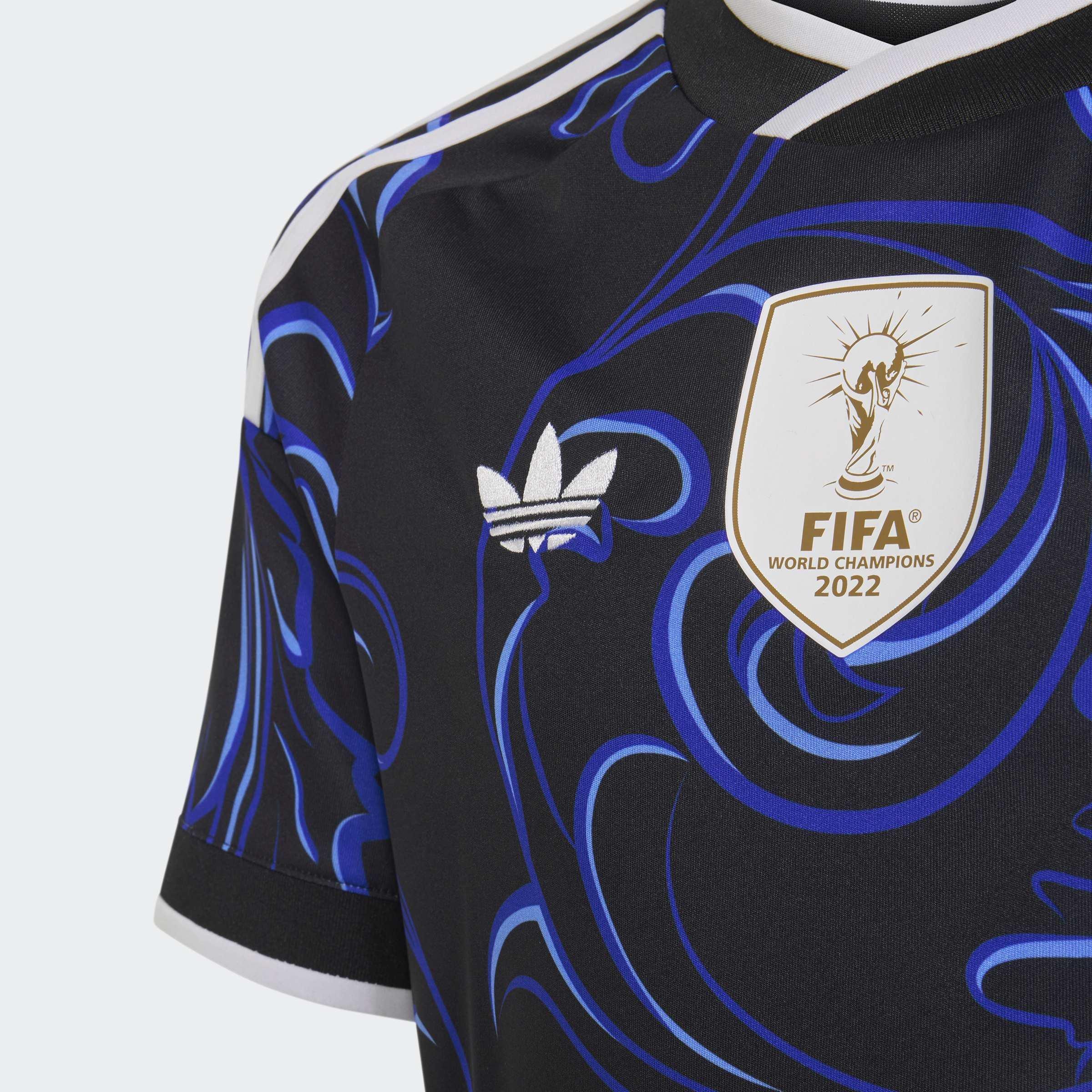 Kids Unisex Argentina 26 Away Kids Jersey, Black, A701_ONE, large image number 3