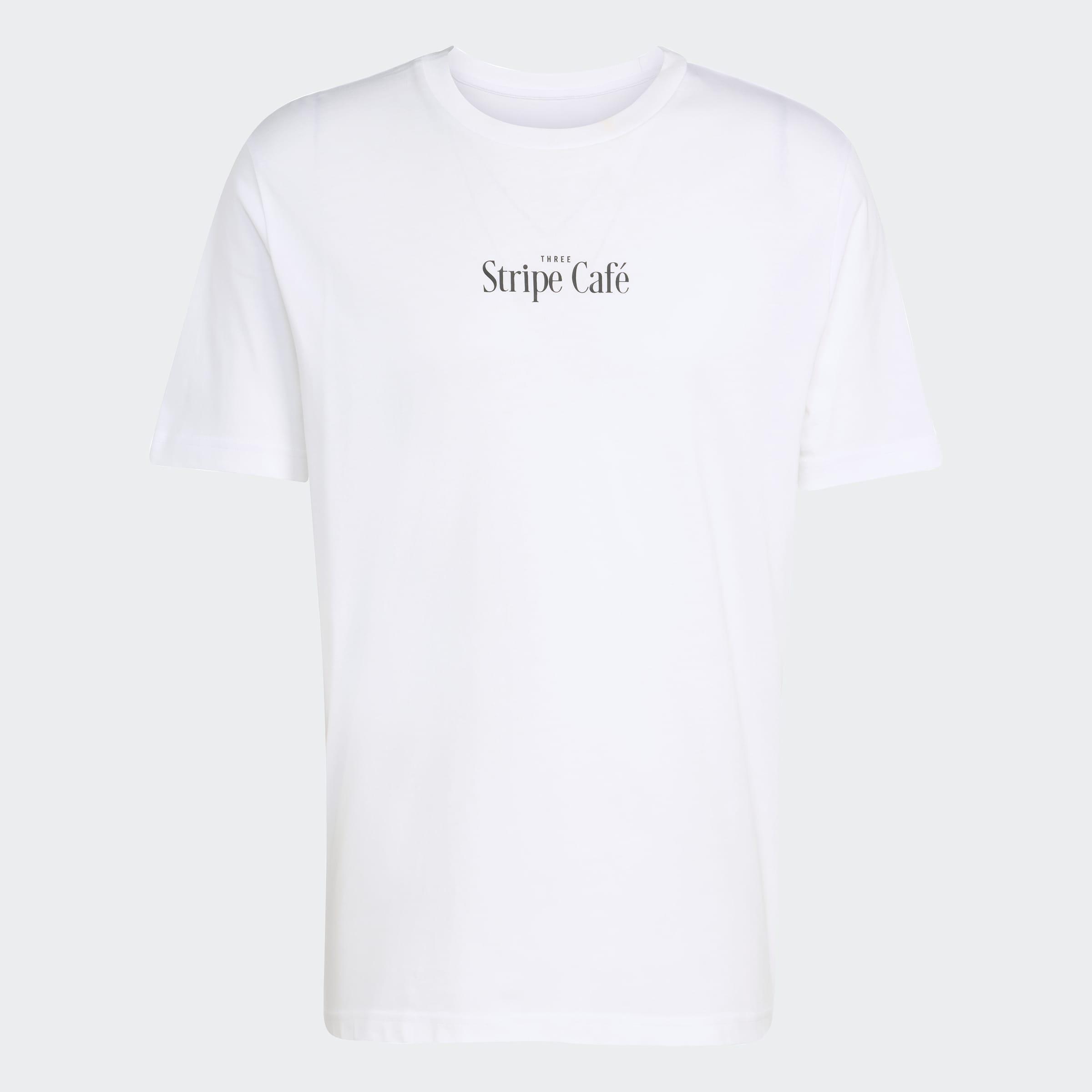 Coffee Cafe Donut Box Graphic T-Shirt, White