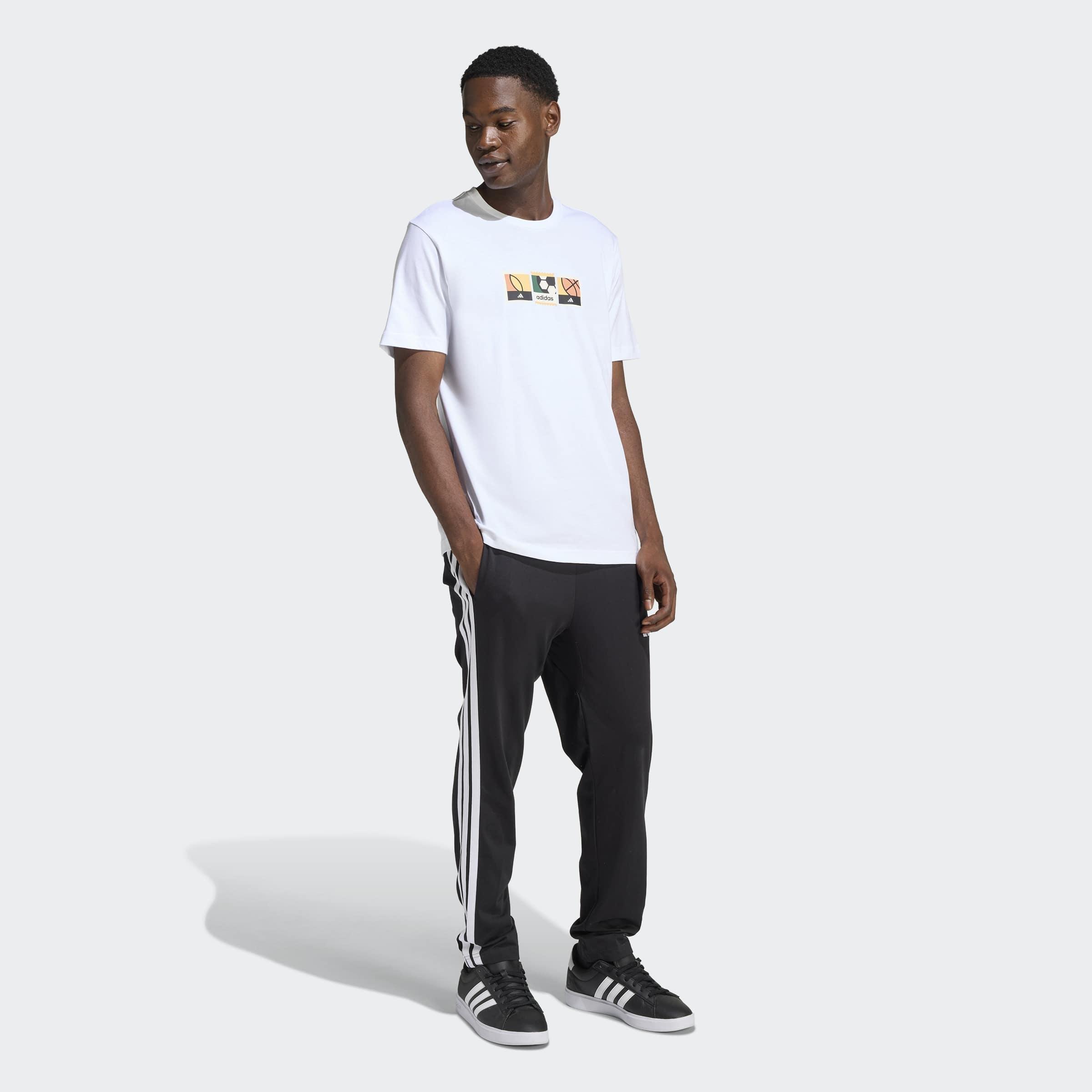 Memories Of Sport Stamps Graphic T-Shirt, White, A701_ONE, large image number 4