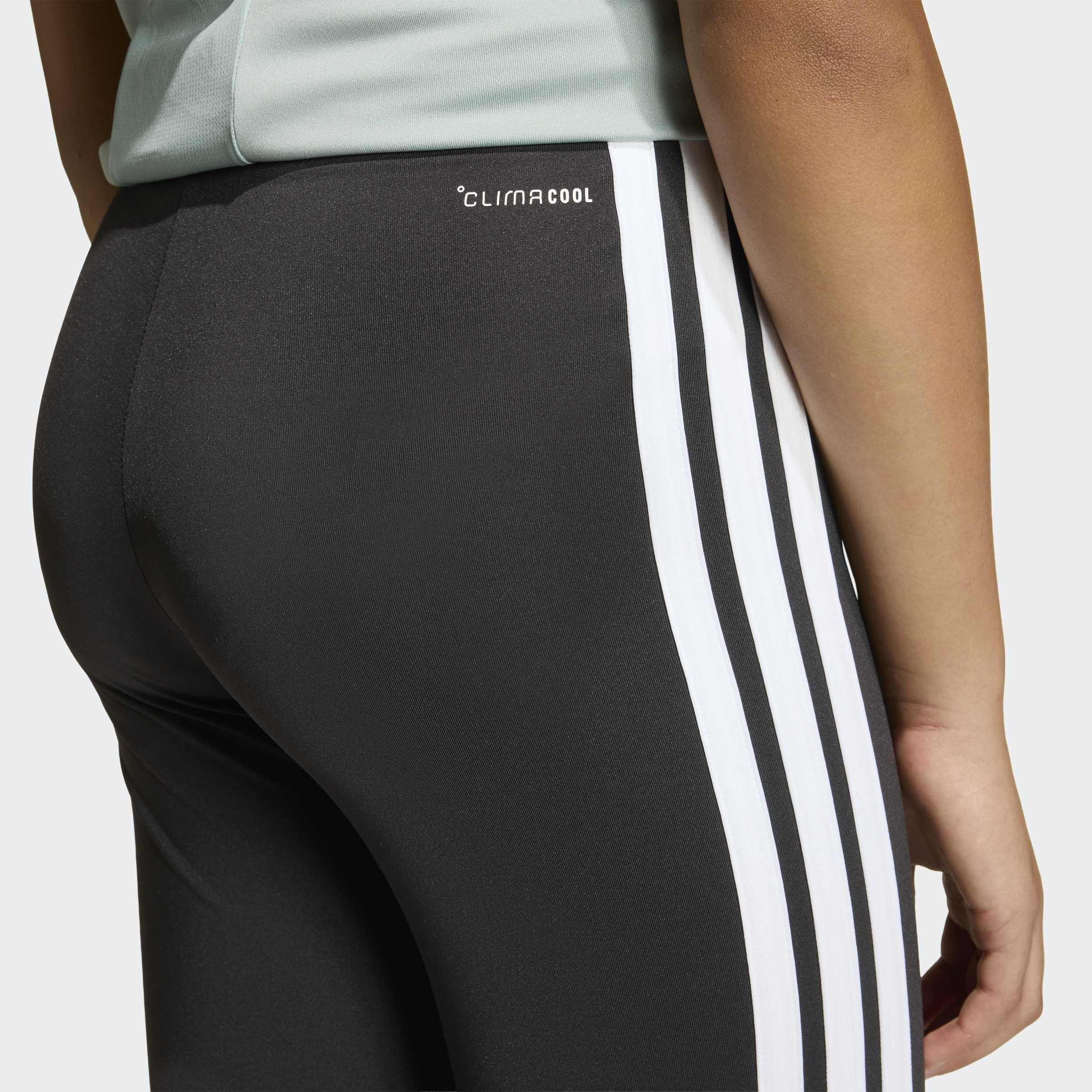Kids Train Essentials 3-Stripes Flared Leggings, Black, A701_ONE, large image number 3