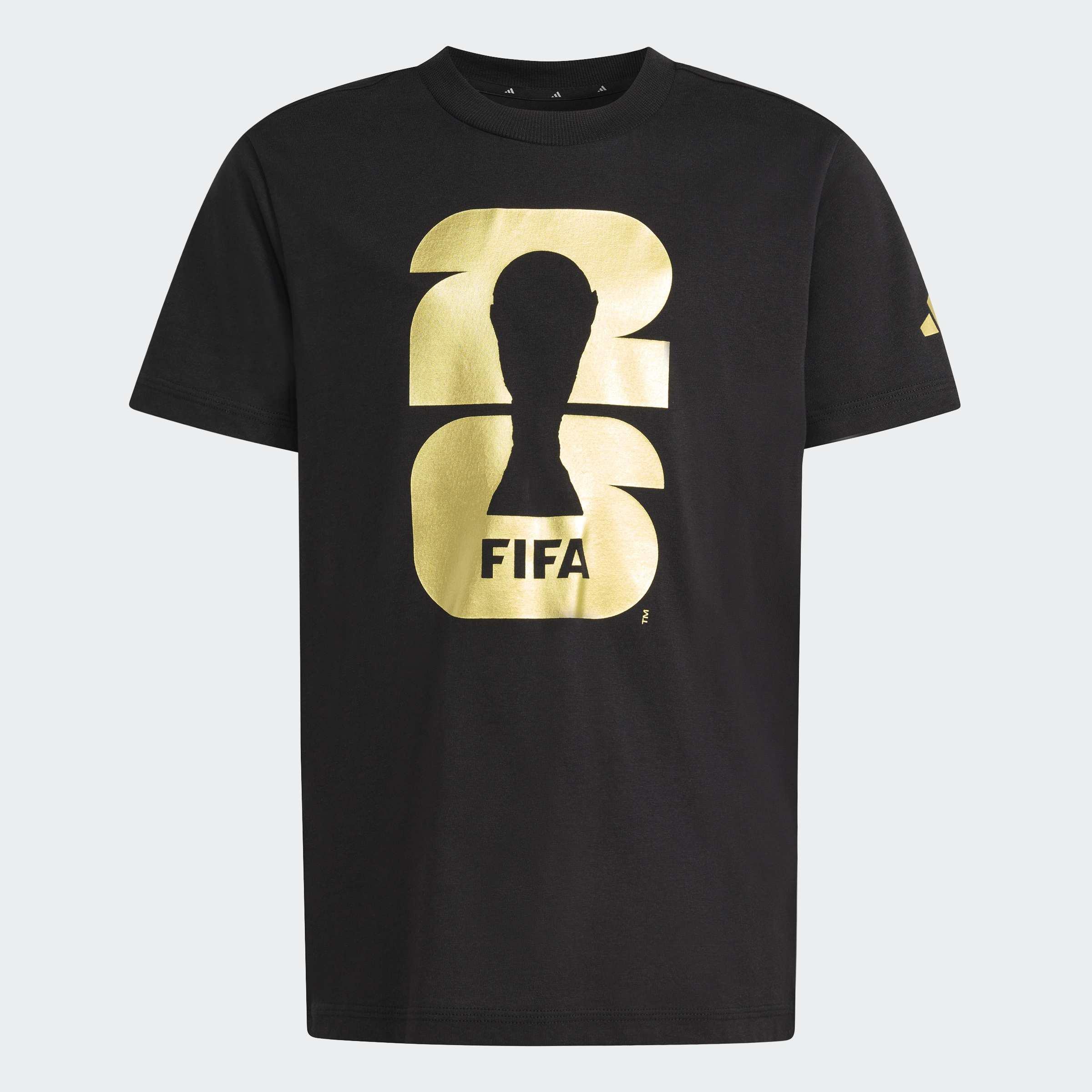 Kids Unisex FIFA World Cup 26 Official Emblem T-Shirt, Black, A701_ONE, medium