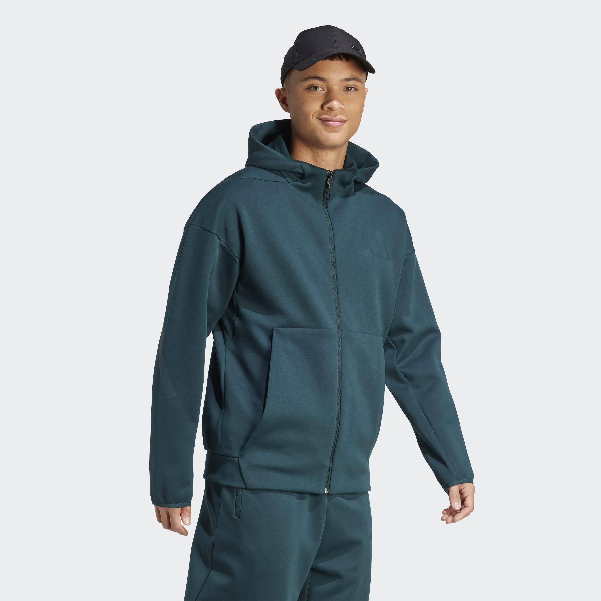 Z.N.E. Full-Zip Hooded Track Jacket, Green, A701_ONE, large image number 4