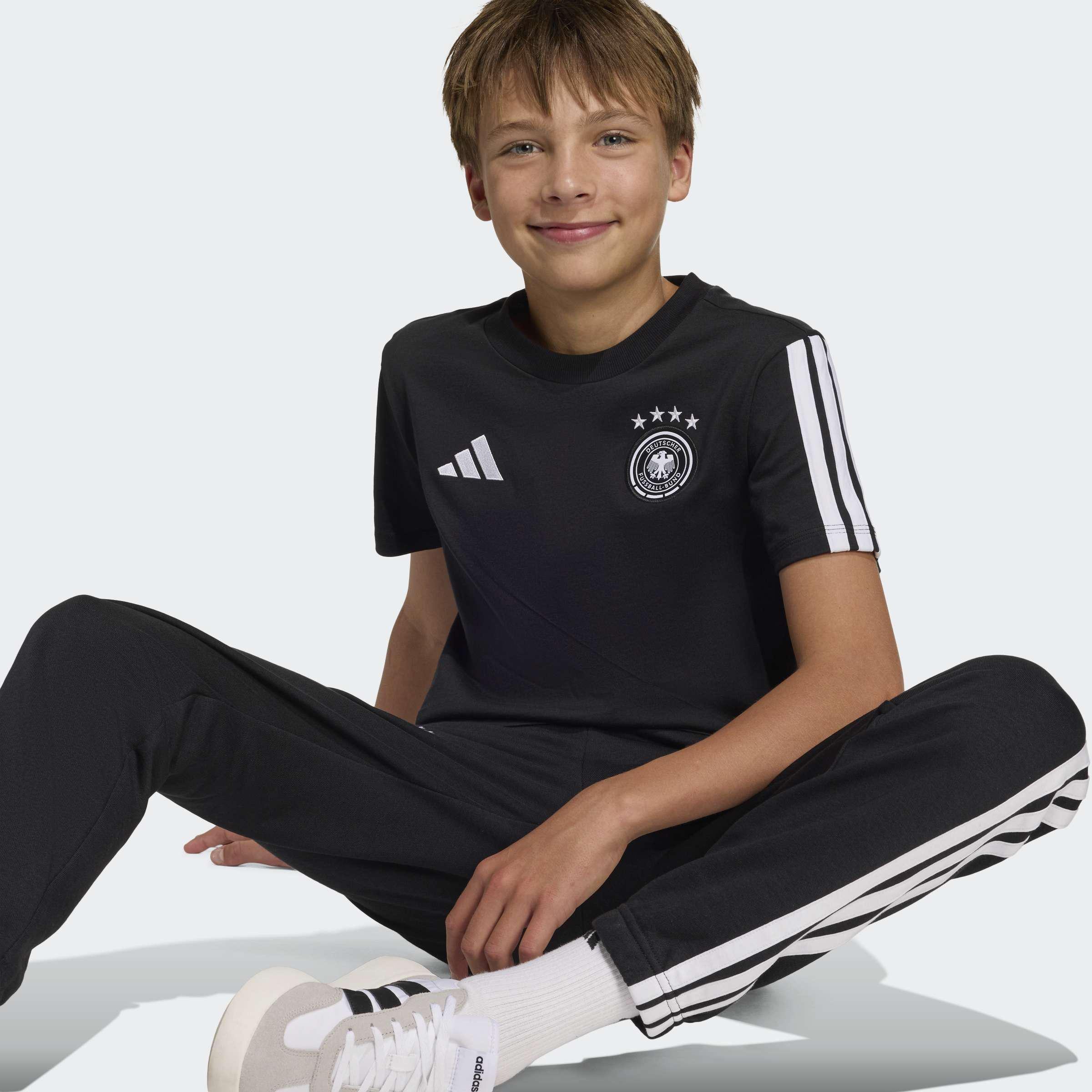 Kids Unisex Germany DNA T-Shirt, Black, A701_ONE, large image number 4