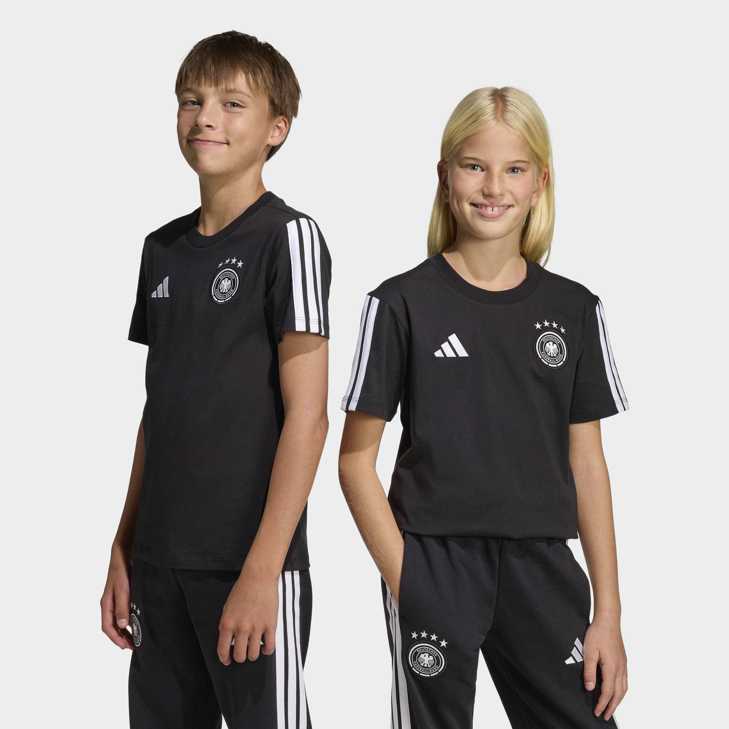 Kids Unisex Germany DNA T-Shirt, Black, A701_ONE, large image number 5