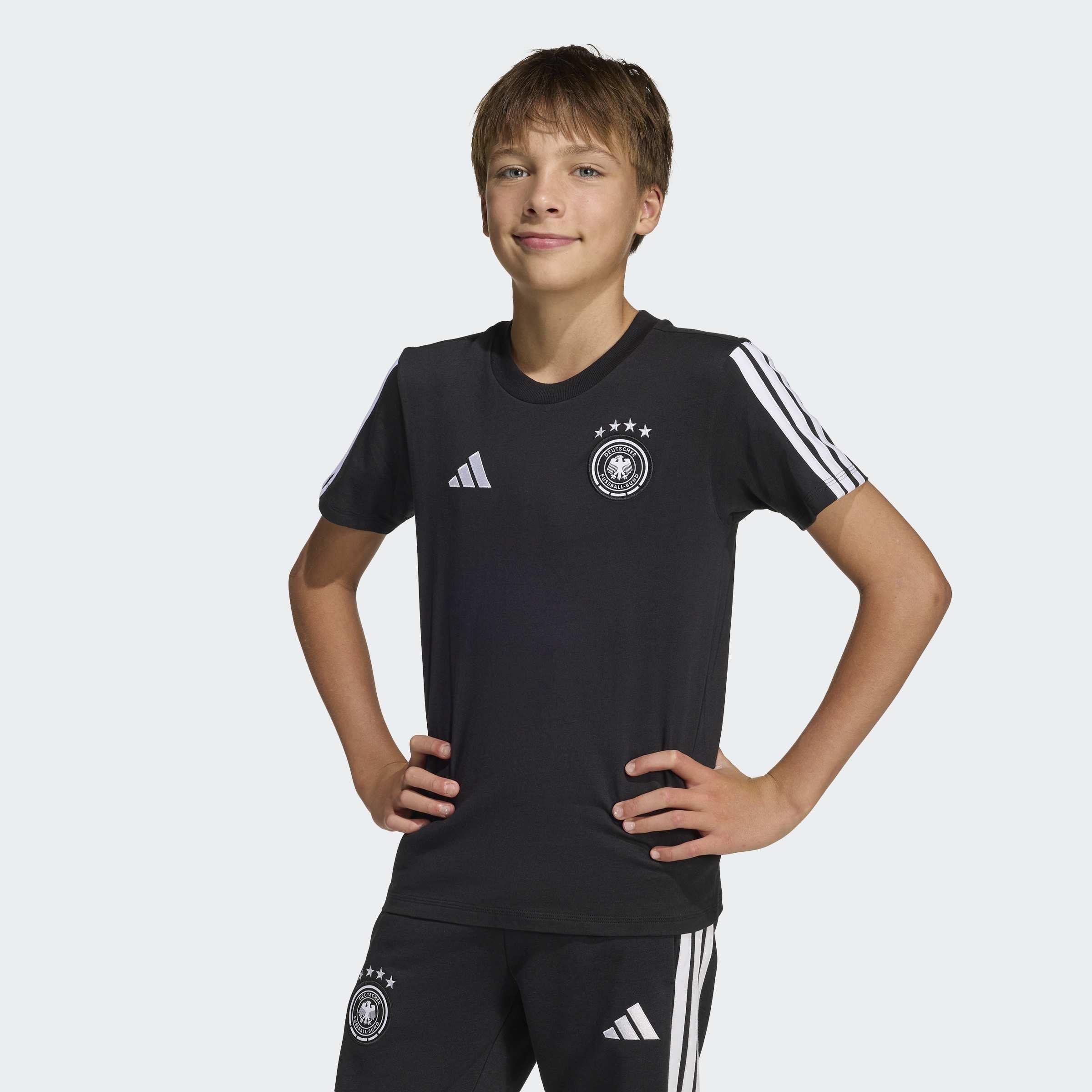 Kids Unisex Germany DNA T-Shirt, Black, A701_ONE, large image number 6