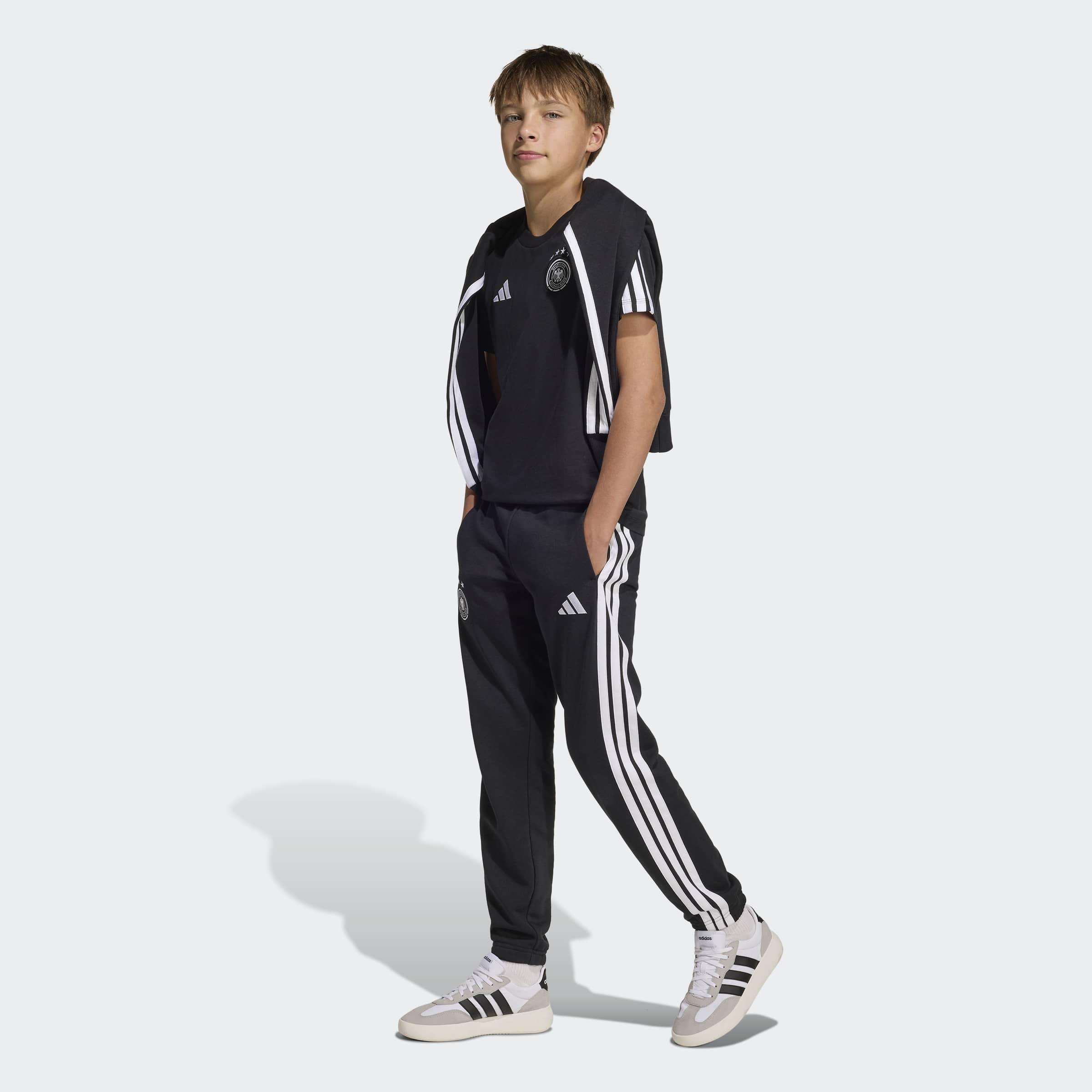 Kids Unisex Germany DNA T-Shirt, Black, A701_ONE, large image number 7
