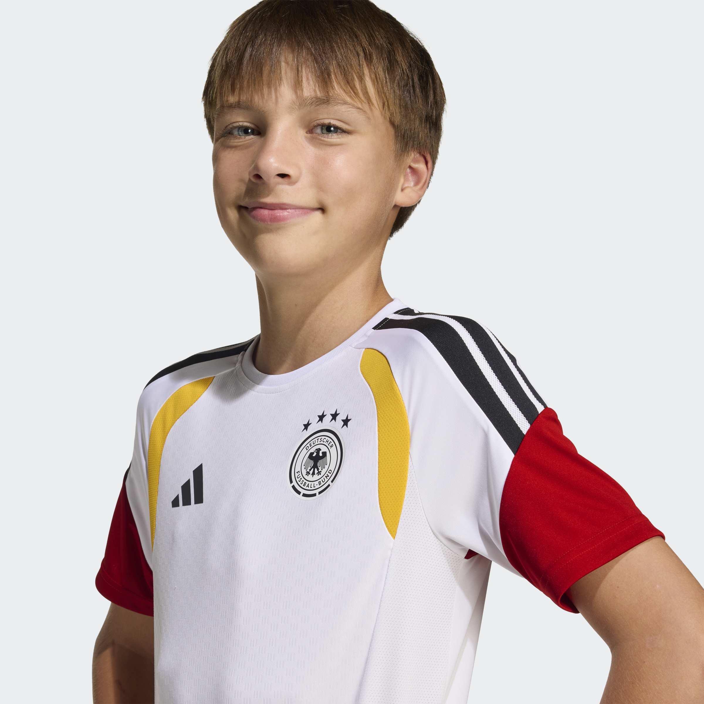 Kids Unisex Germany 26 Tiro Training Kids Jersey, White, A701_ONE, large image number 4