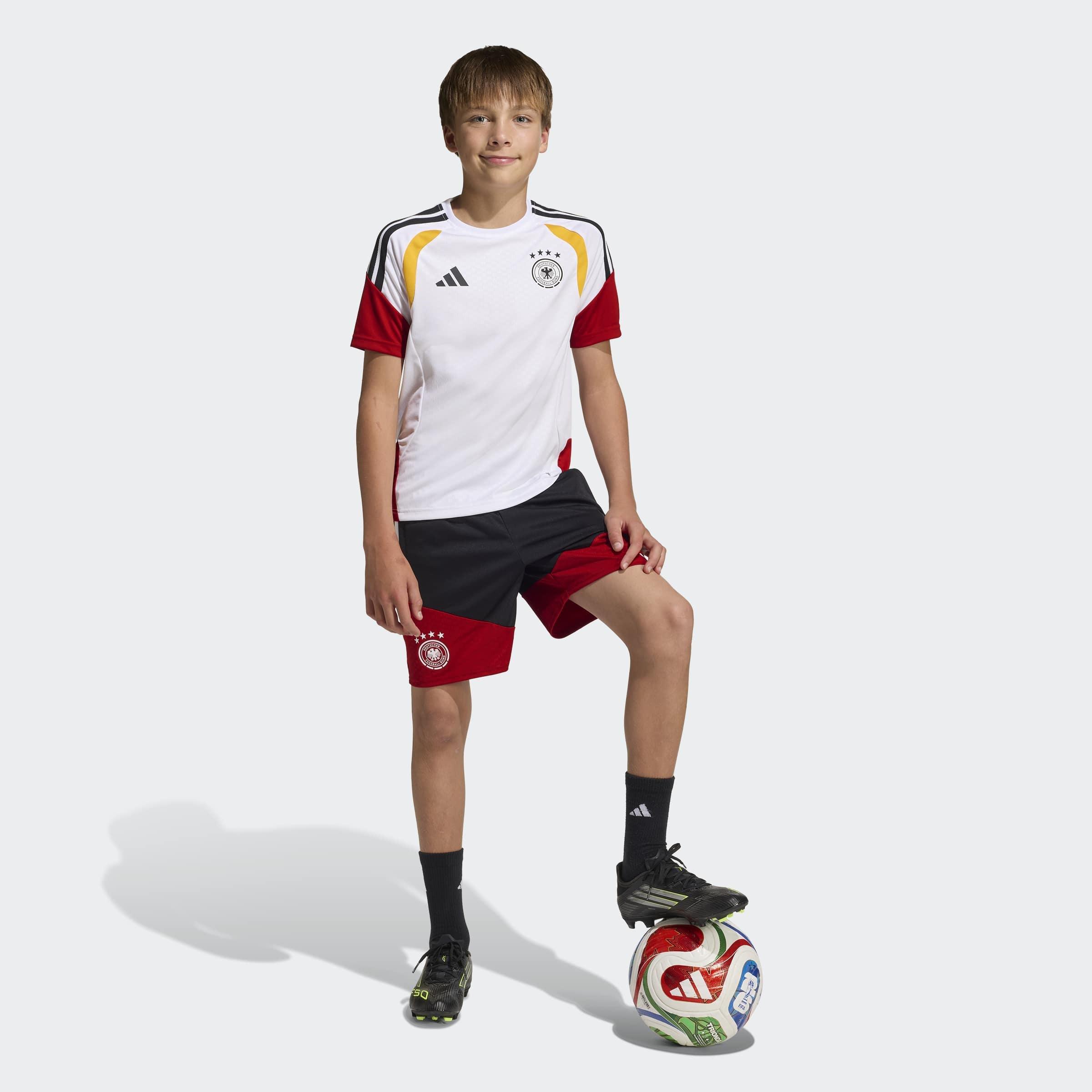Kids Unisex Germany 26 Tiro Training Kids Jersey, White, A701_ONE, large image number 6