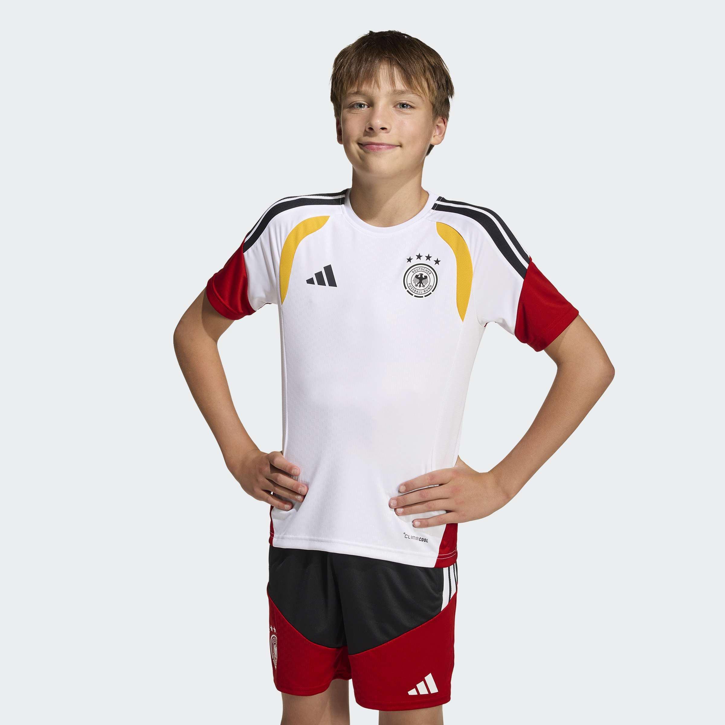 Kids Unisex Germany 26 Tiro Training Kids Jersey, White, A701_ONE, large image number 7