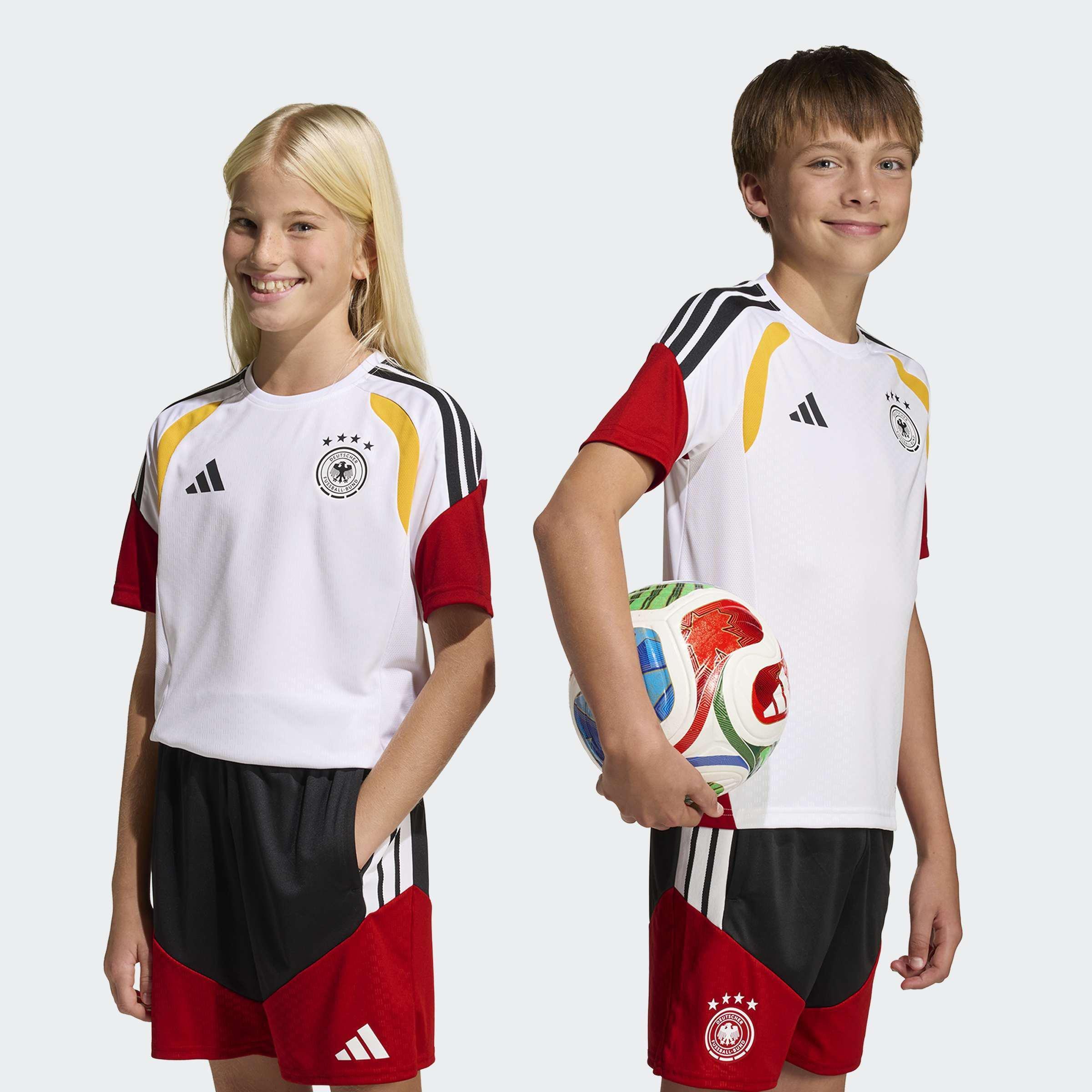 Kids Unisex Germany 26 Tiro Training Kids Jersey, White, A701_ONE, large image number 8