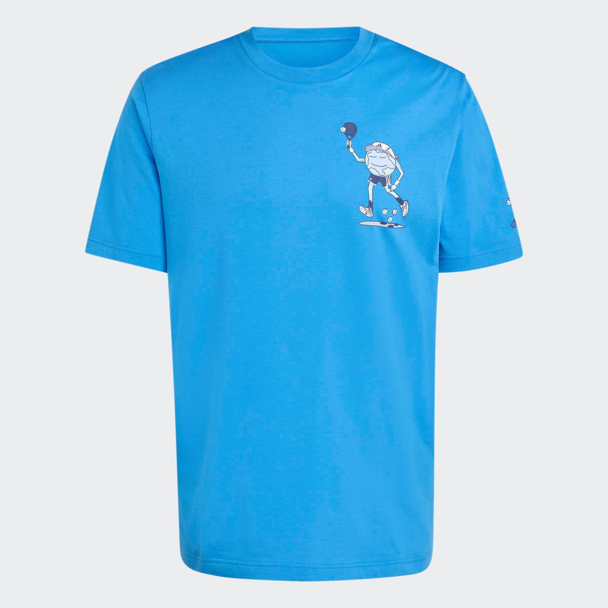 Earth Day Padel Graphic T-Shirt, Blue