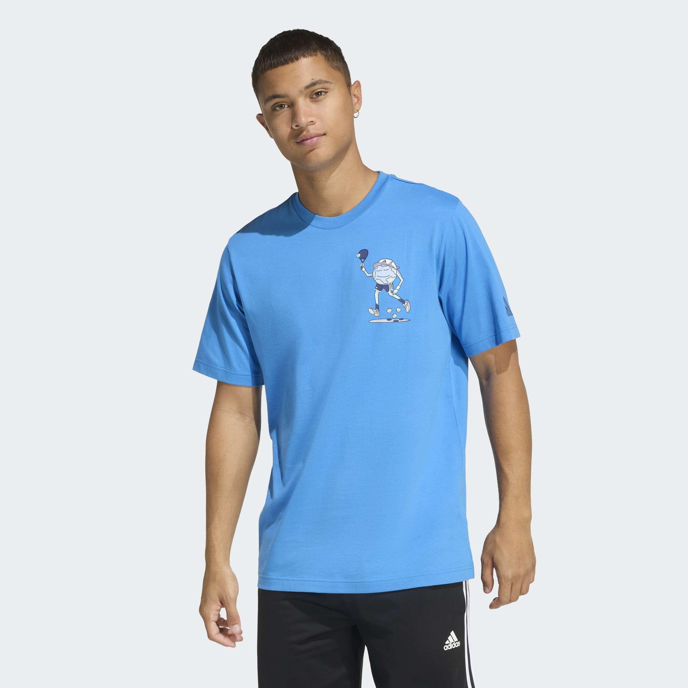 Earth Day Padel Graphic T-Shirt, Blue, A701_ONE, large image number 6