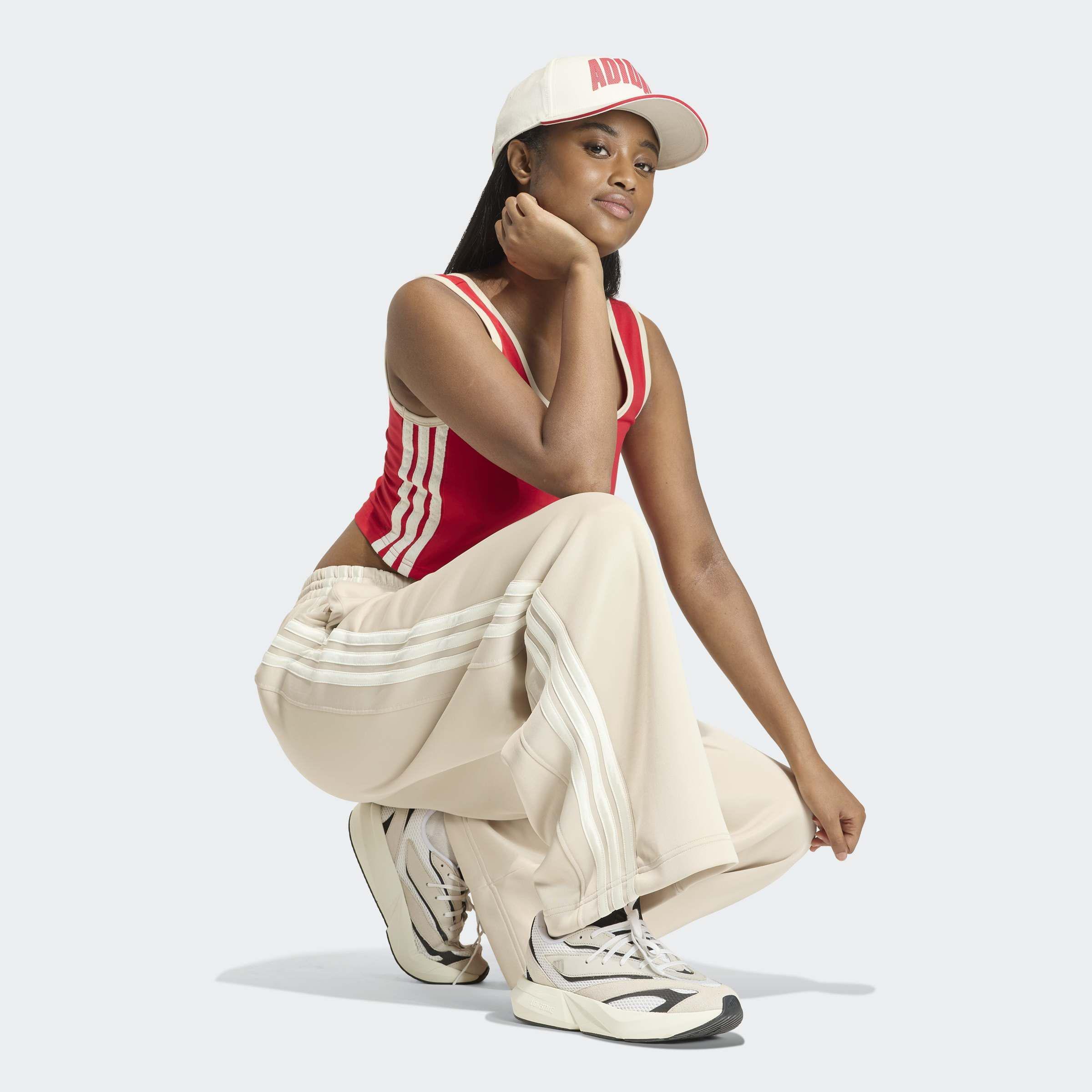 Stadium 3-Stripes Track Tracksuit Bottoms, Beige, A701_ONE, large image number 4