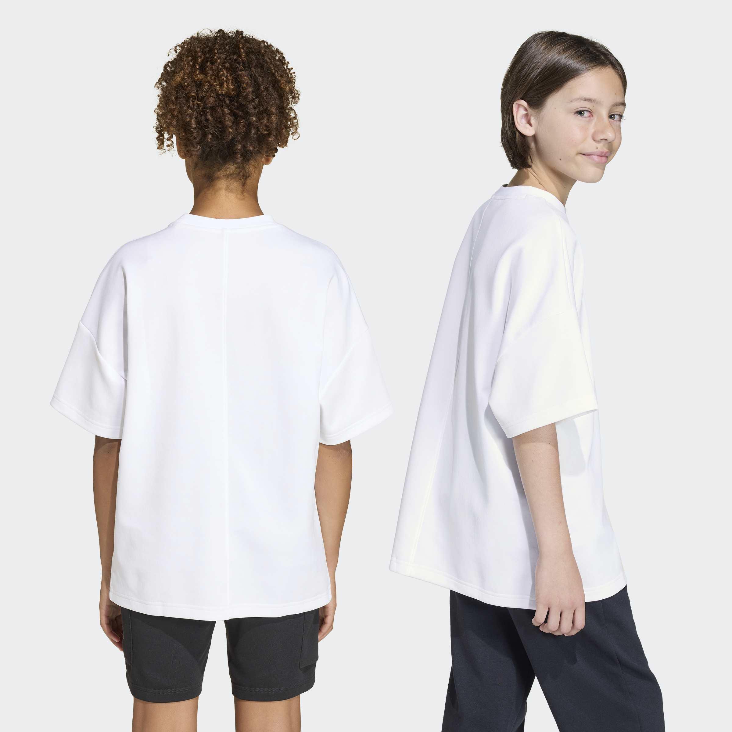 Kids Unisex Future Icons Oversized T-Shirt, White, A701_ONE, large image number 2