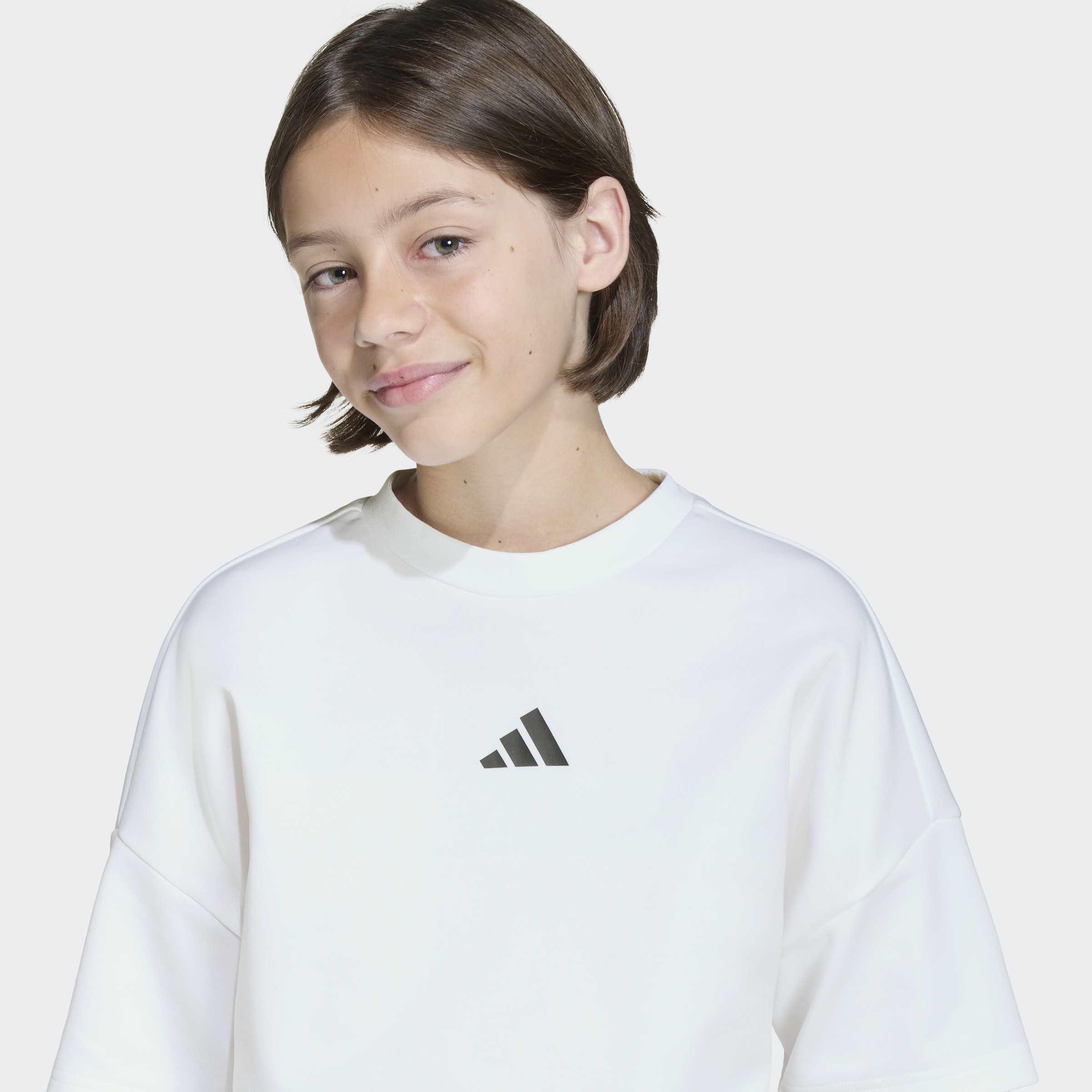 Kids Unisex Future Icons Oversized T-Shirt, White, A701_ONE, large image number 4