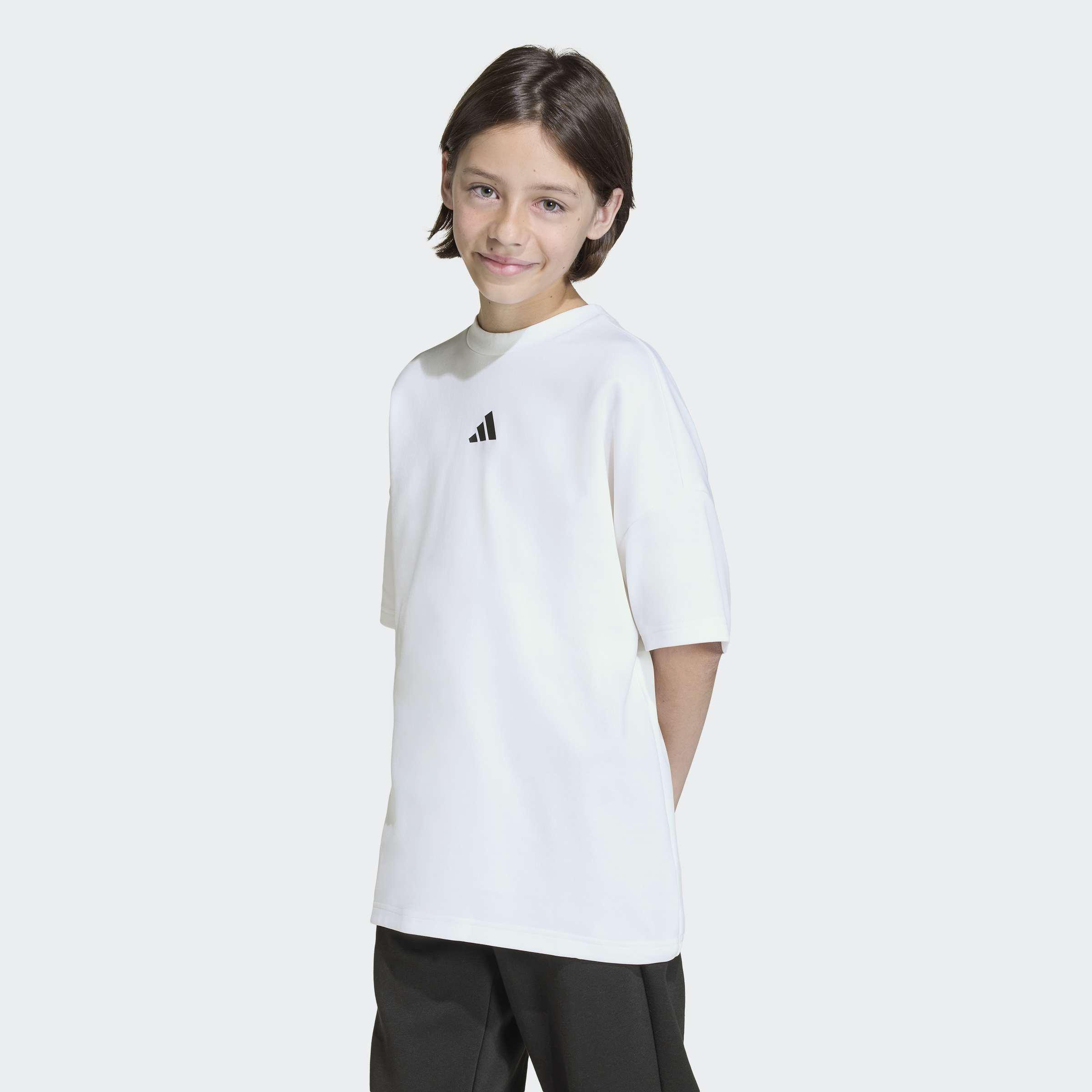 Kids Unisex Future Icons Oversized T-Shirt, White, A701_ONE, large image number 6