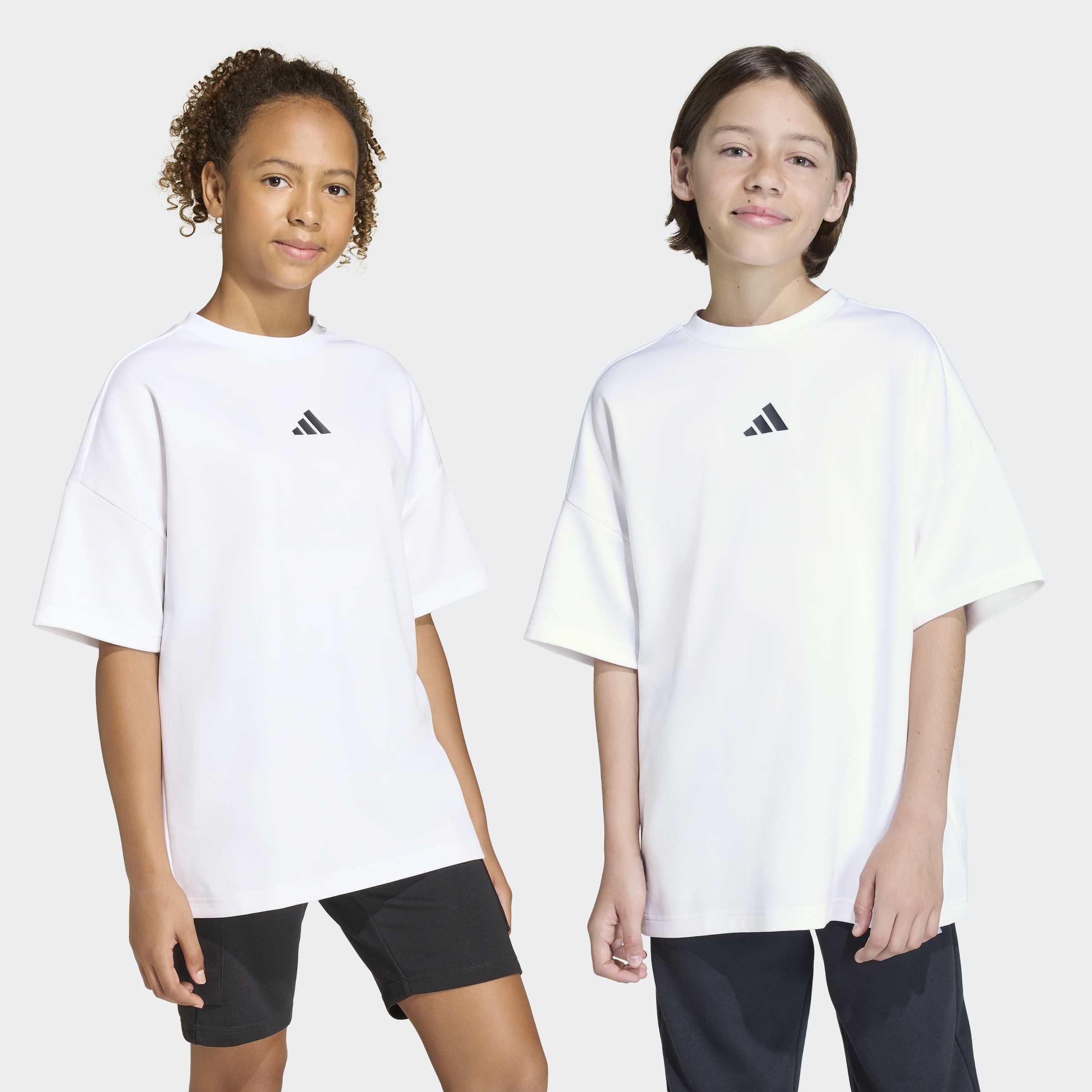 Kids Unisex Future Icons Oversized T-Shirt, White, A701_ONE, large image number 7