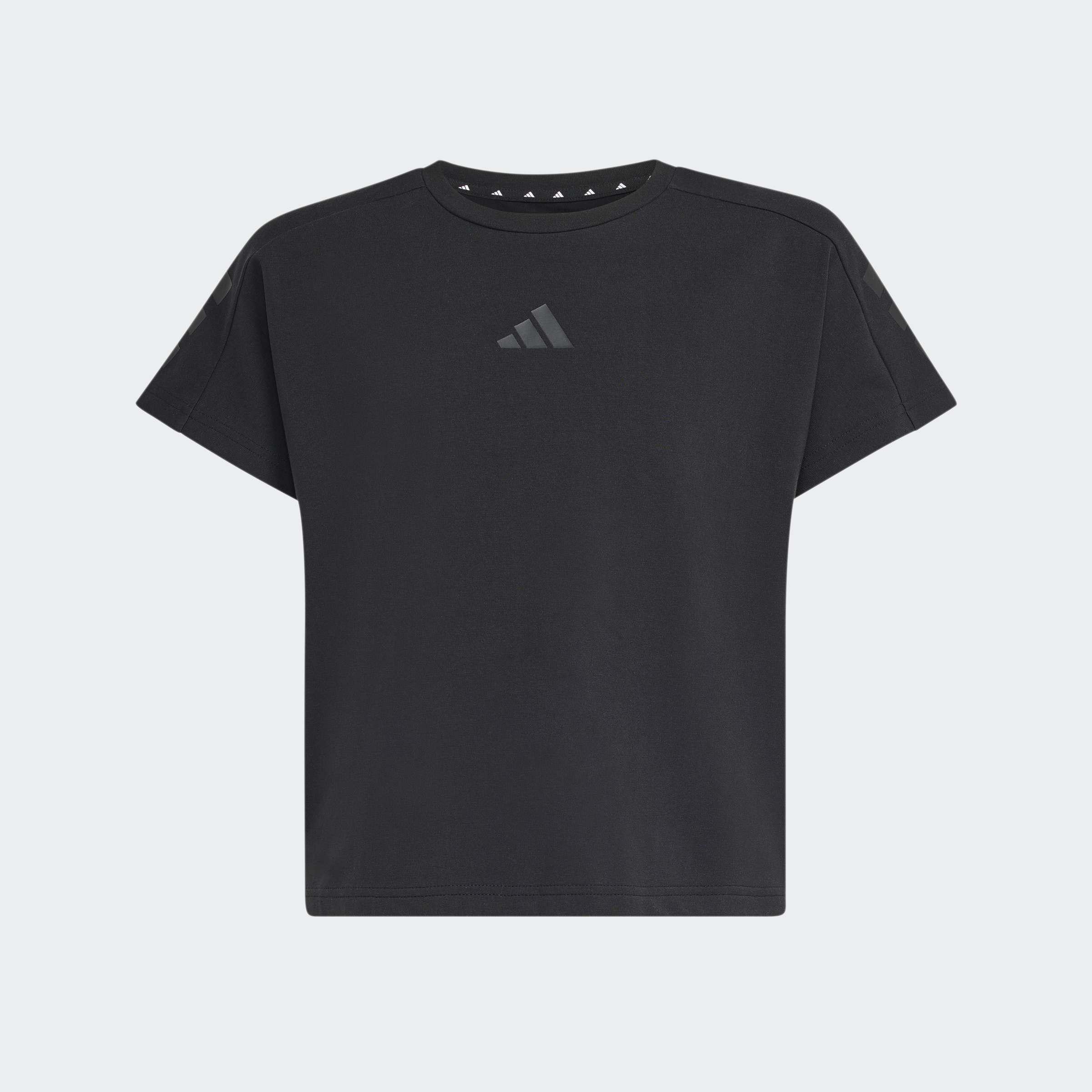 Kids Future Icons 3 Stripes T-Shirt, Black